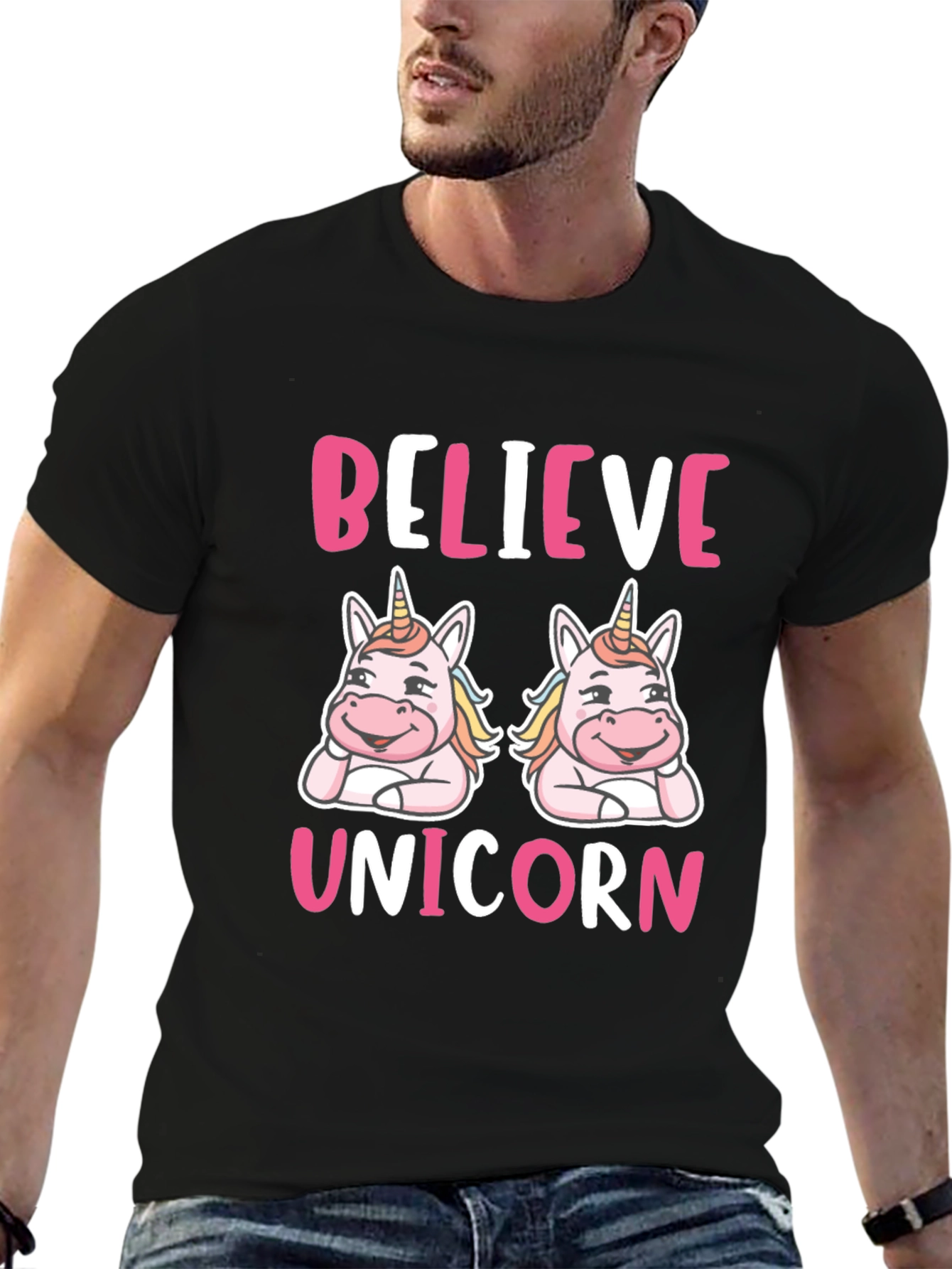 Black Believe Unicorn T-Shirt view 6