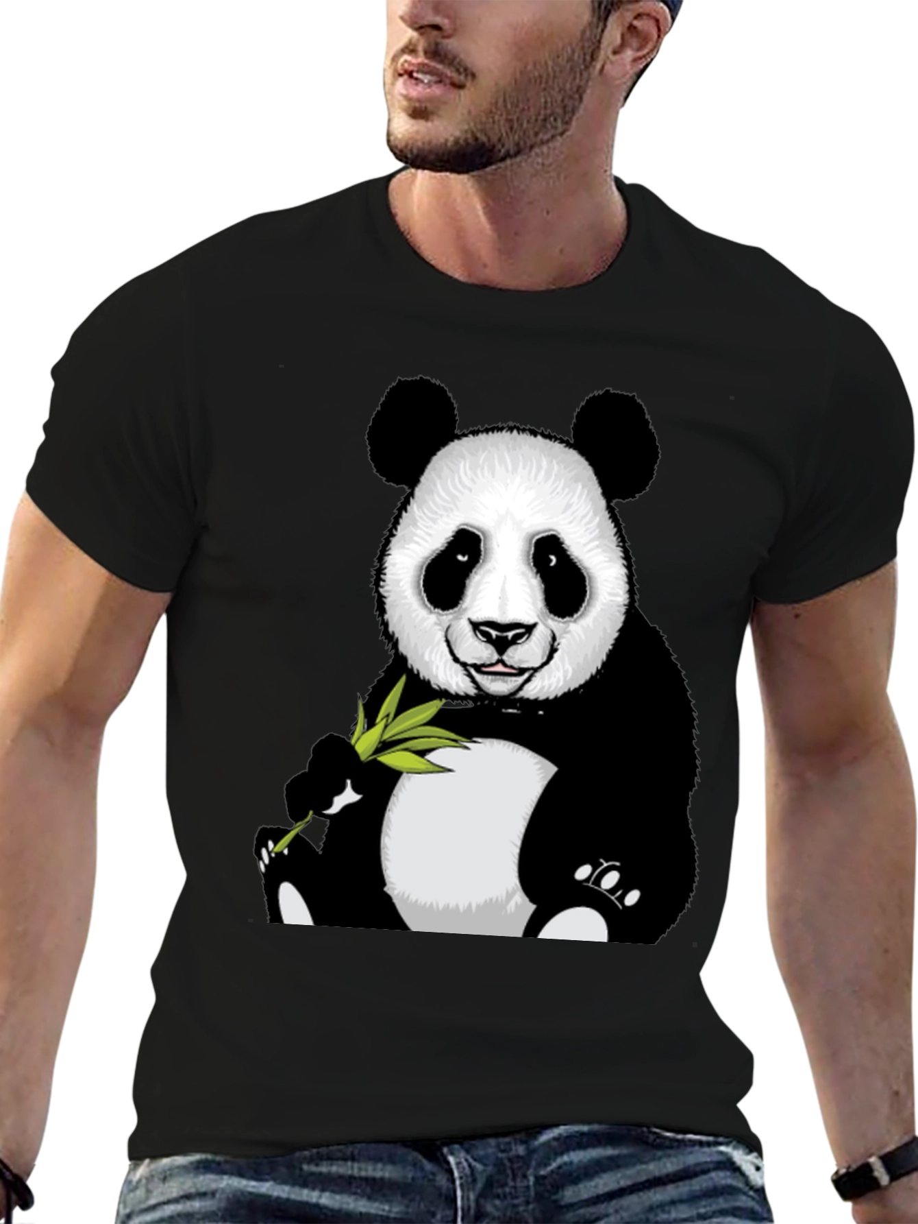 Black Panda Graphic T-Shirt - Cute Animal Tee view 6