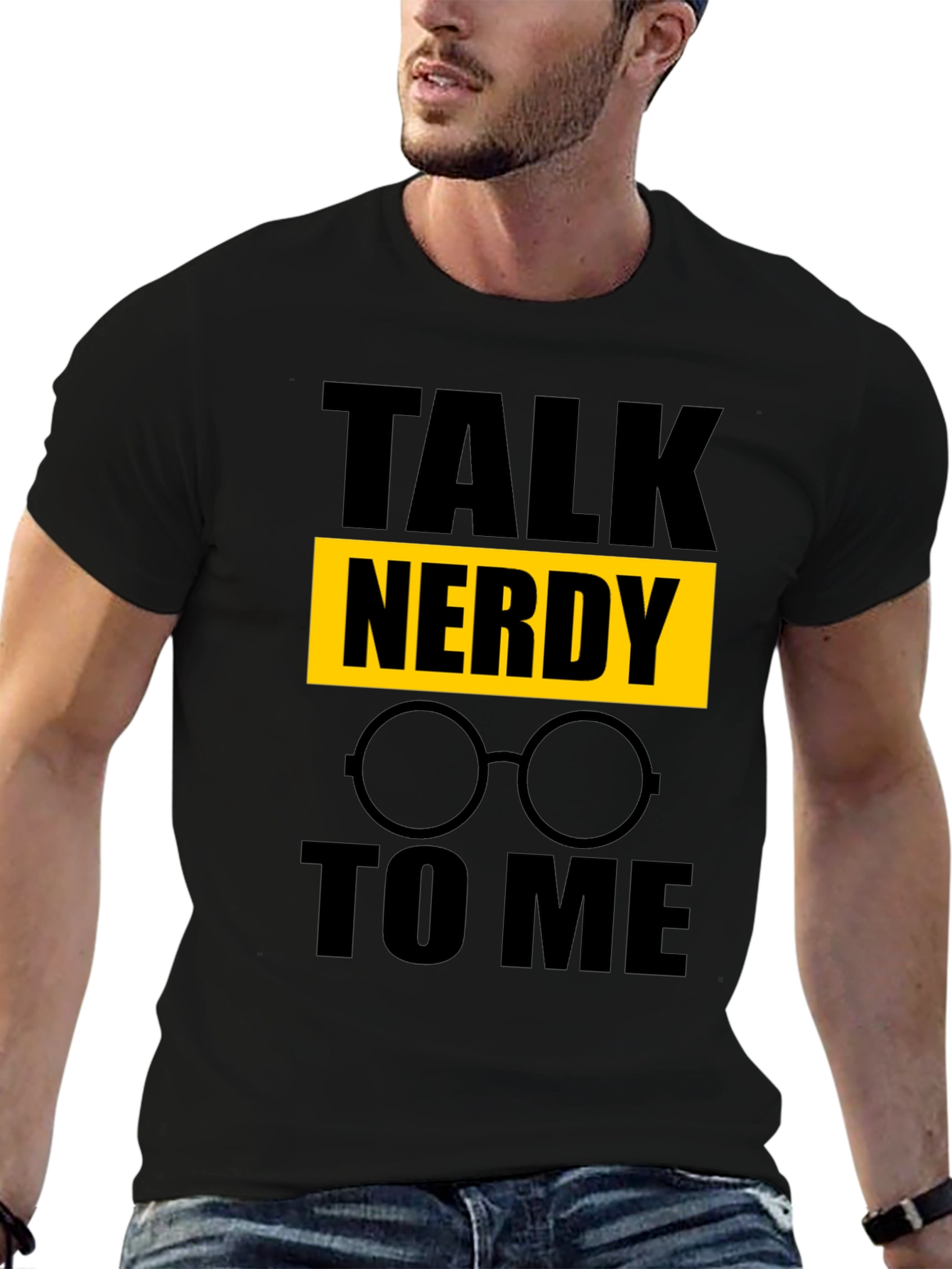 Black Talk Nerdy To Me T-Shirt - Geek Chic view 6