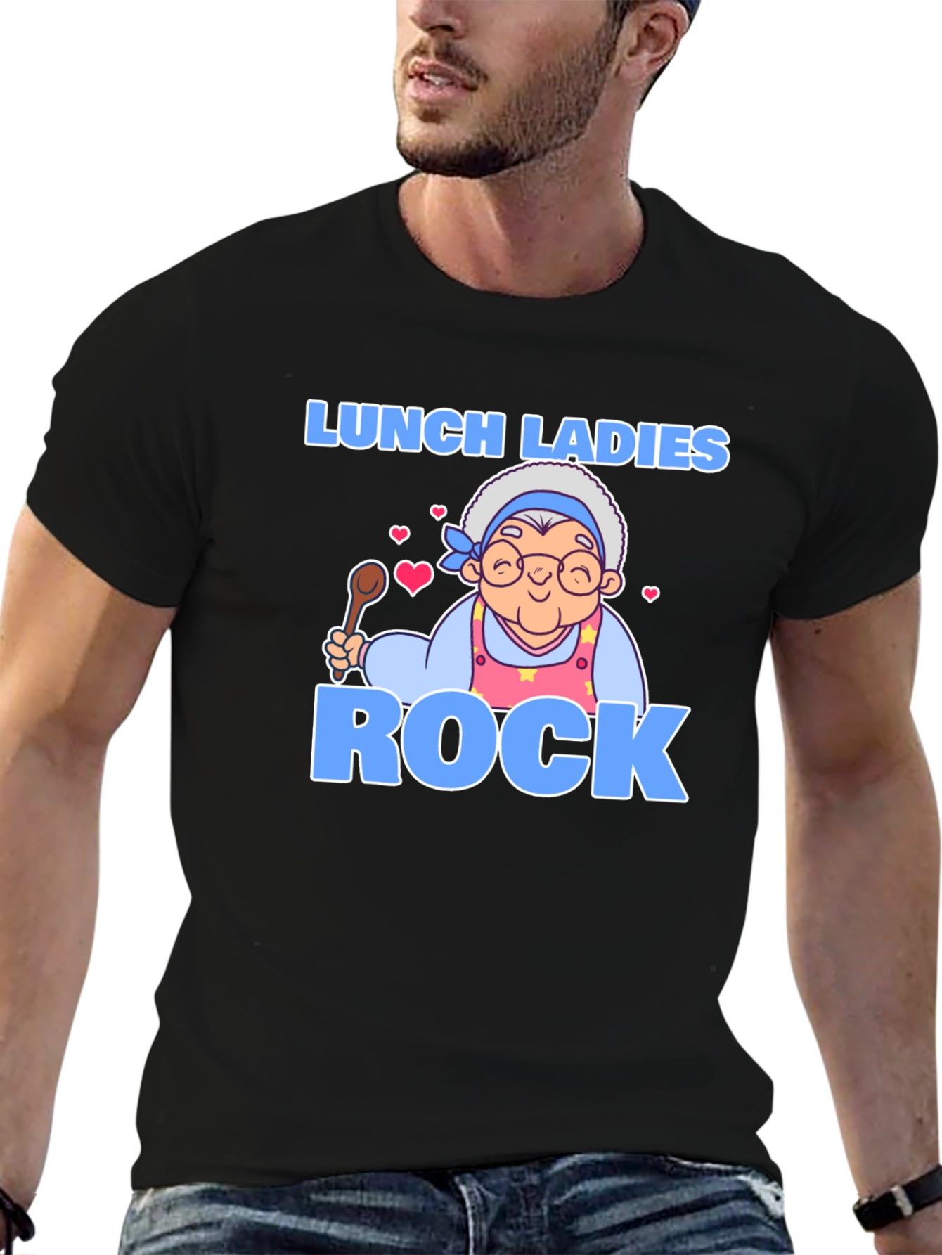 Black Lunch Ladies Rock T-Shirt view 6