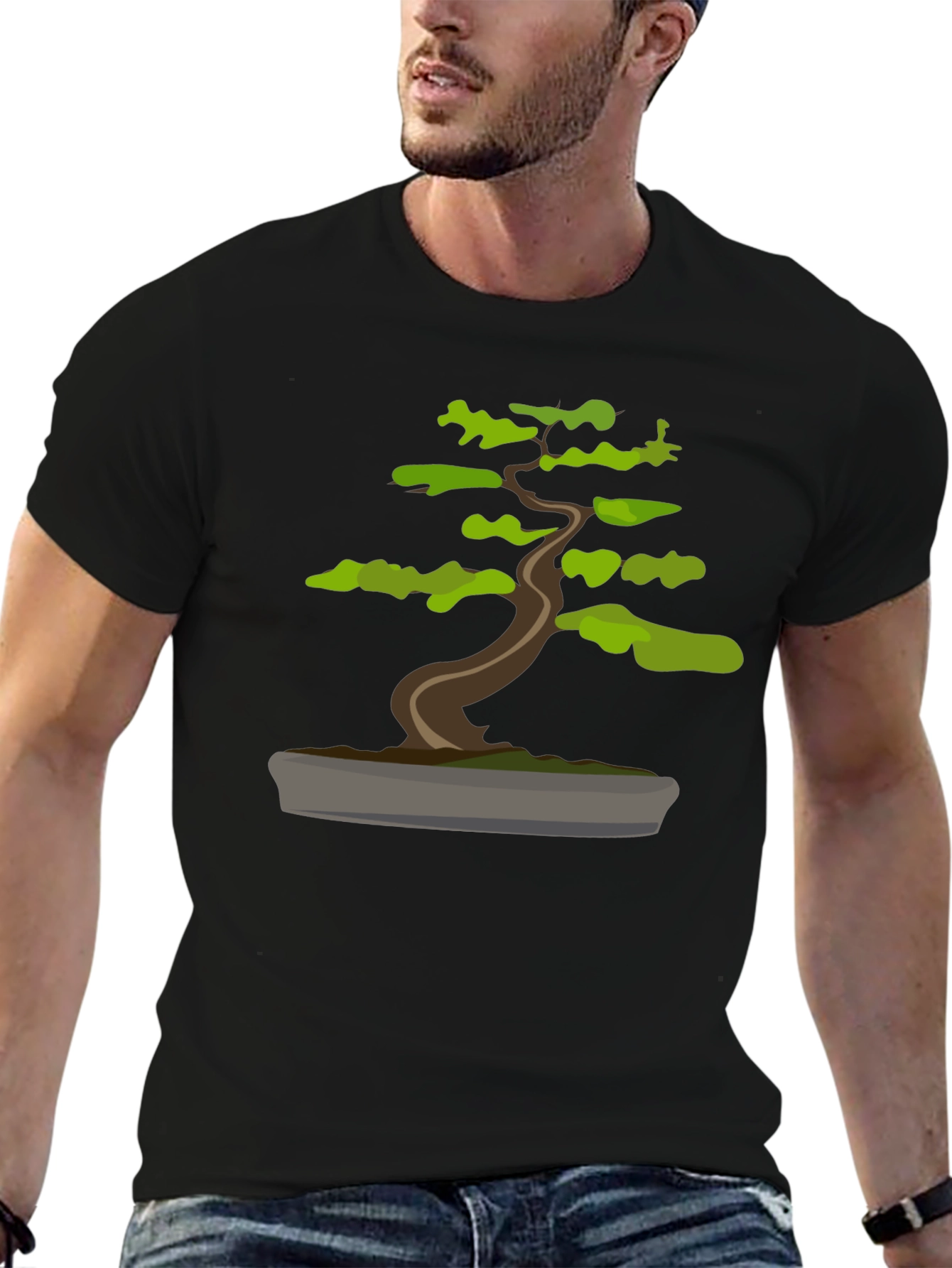 Black Bonsai Tree Graphic Tee - Unisex view 6