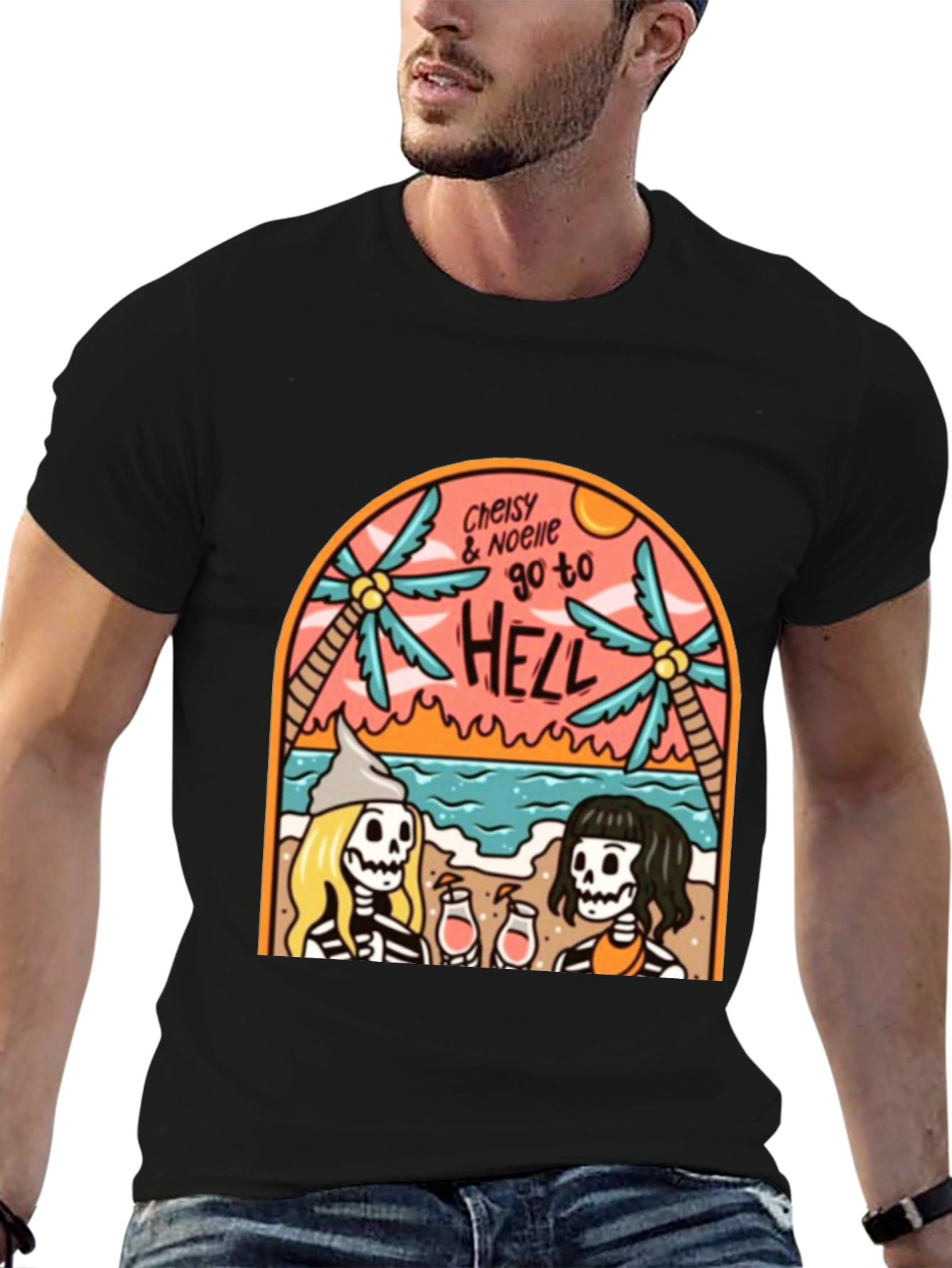 Black Cheisy & Noelle Go To HELL T-Shirt view 6