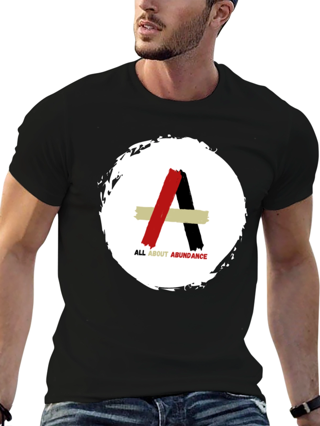 Black All About Abundance Graphic Tee - Black view 6