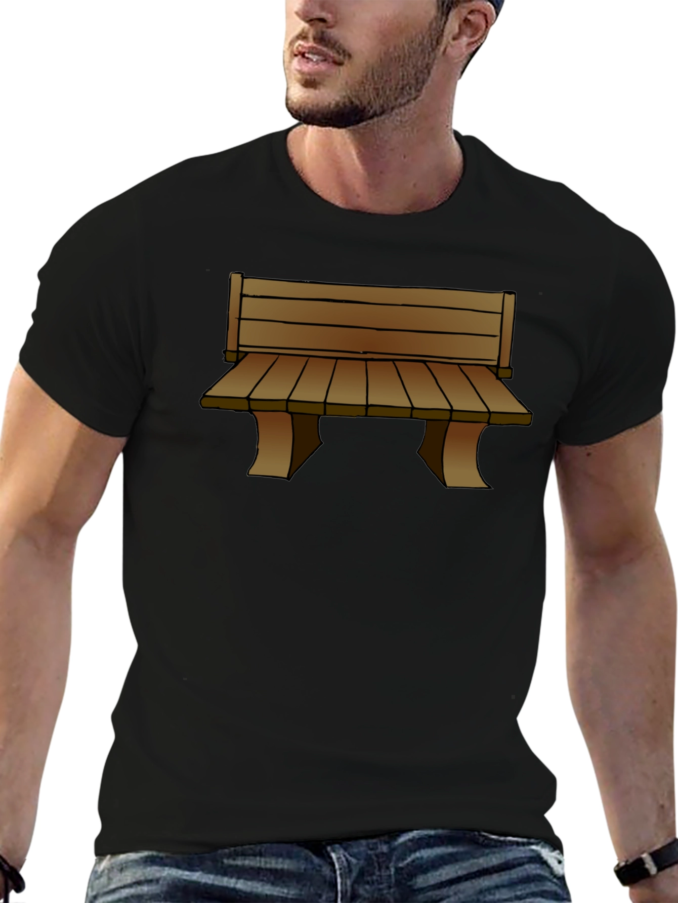 Black Bench Graphic T-Shirt view 6