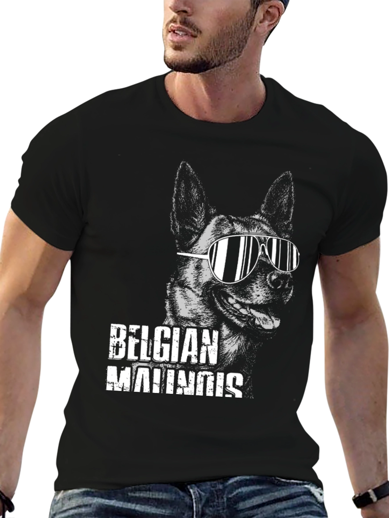 Cool Belgian Malinois Dog Graphic T-Shirt - 6
