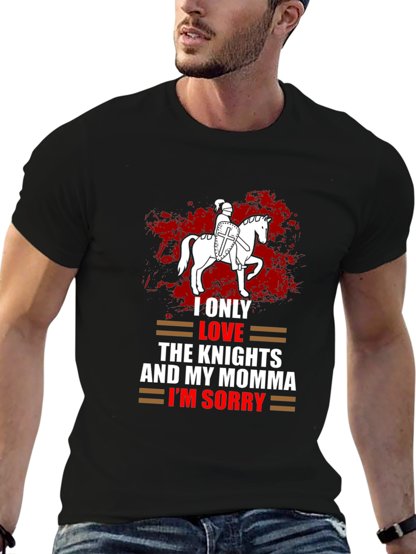 Black Knights and Momma T-Shirt view 6