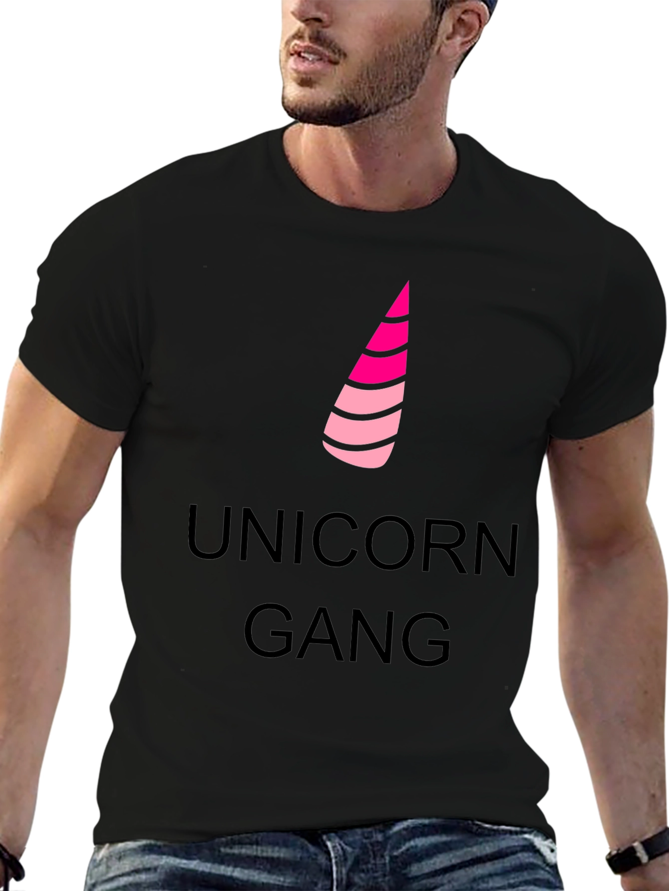Black Unicorn Gang Black T-Shirt view 6