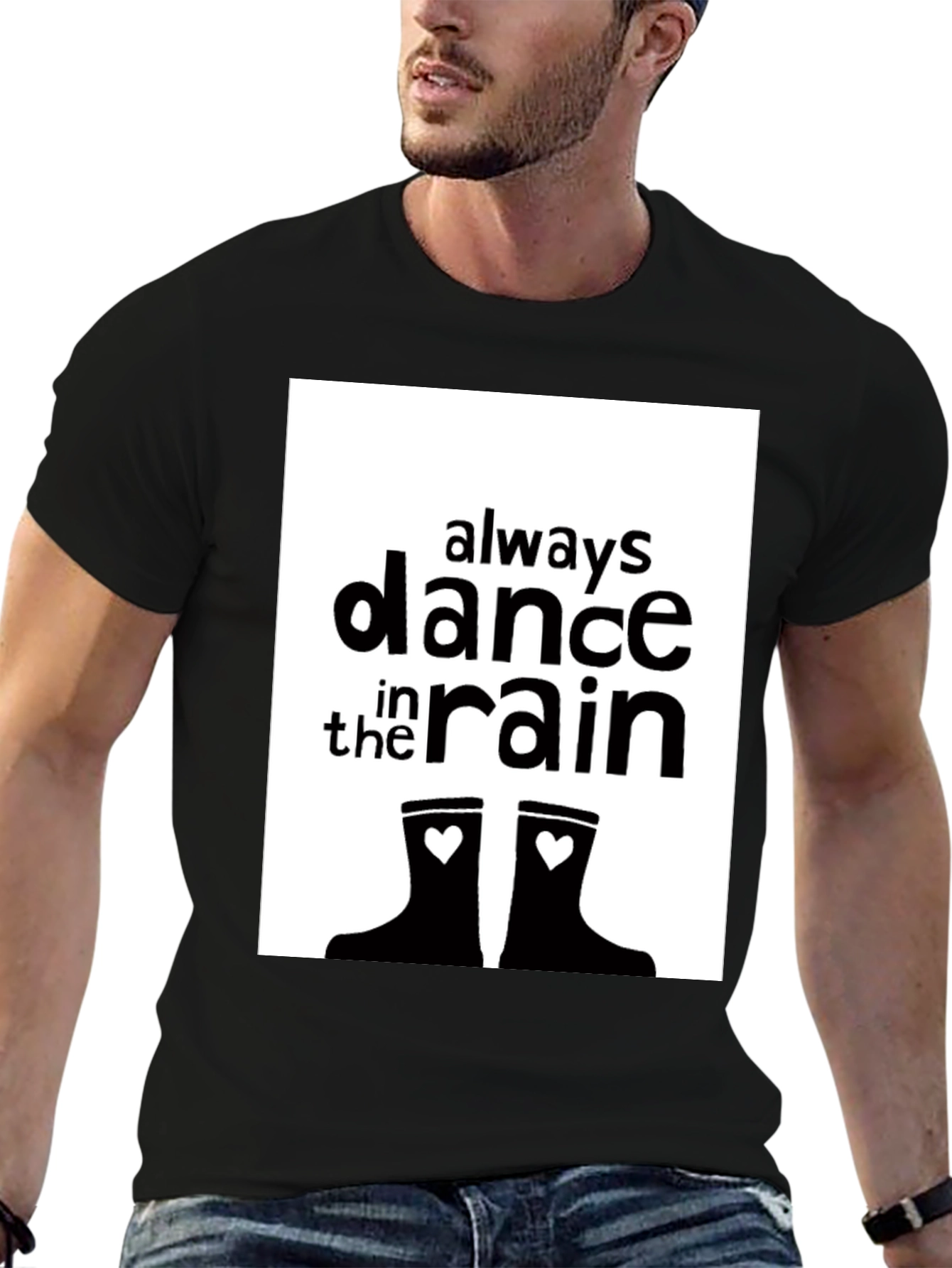 Black Dance in the Rain Graphic Tee view 6