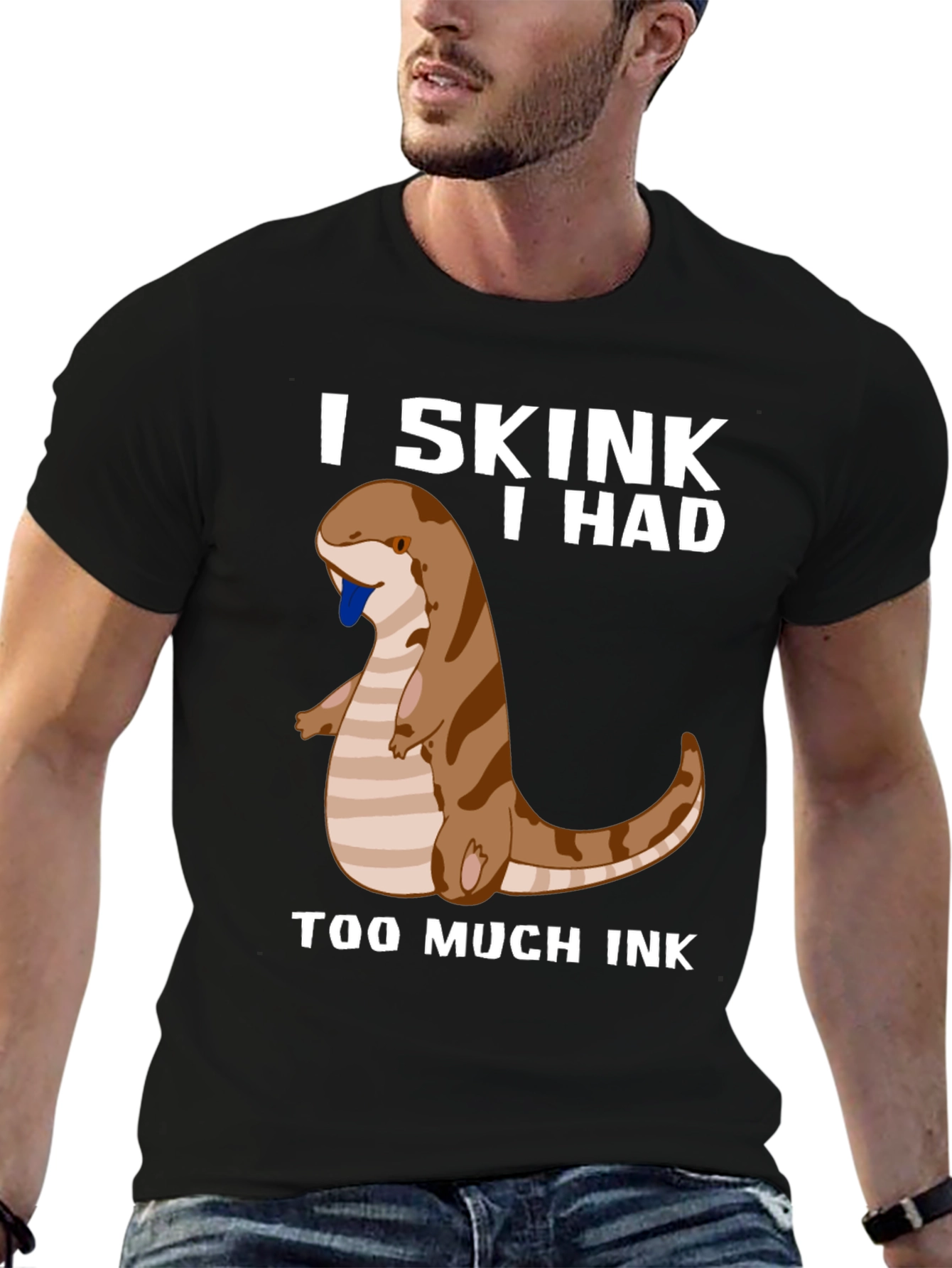 Black Skink Too Much Ink T-Shirt view 6