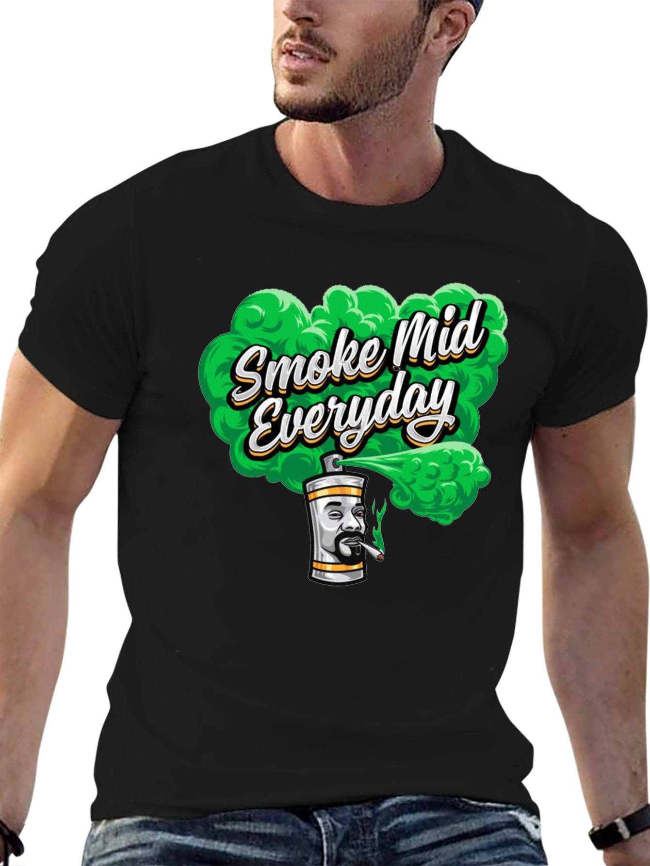 Black Smoke Mid Everyday T-Shirt view 6