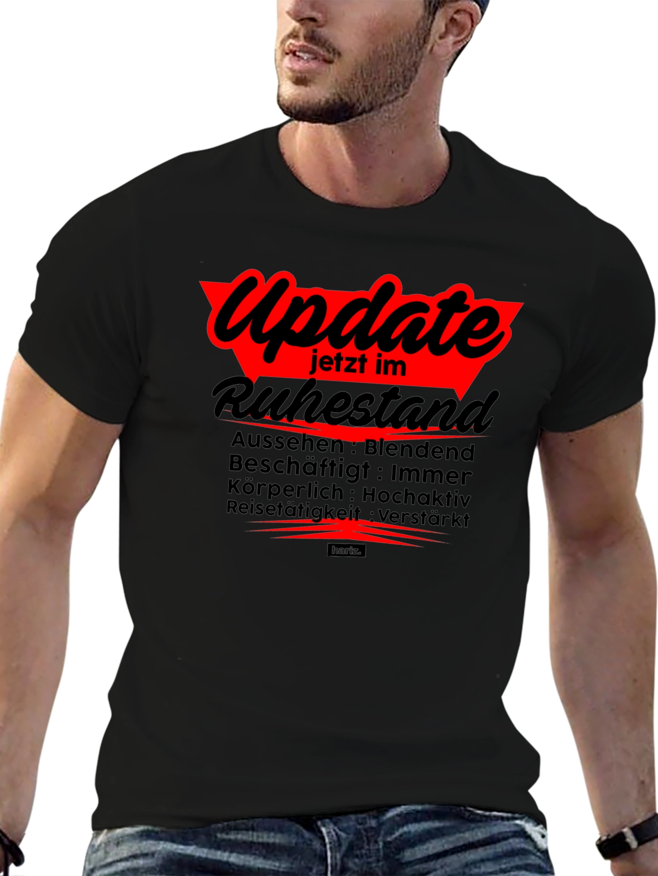 Black Retired Update T-Shirt: Blendend Hochaktiv Verstärkt view 6