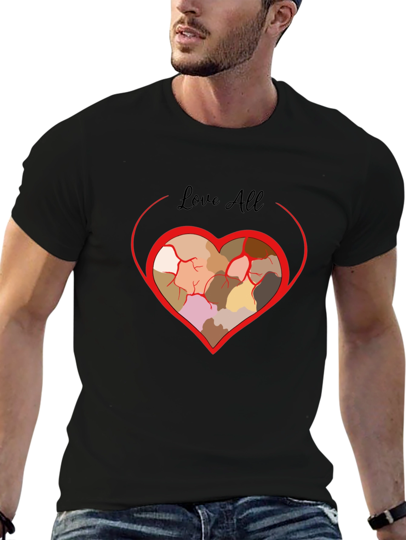 Black Love All Diversity T-Shirt view 6