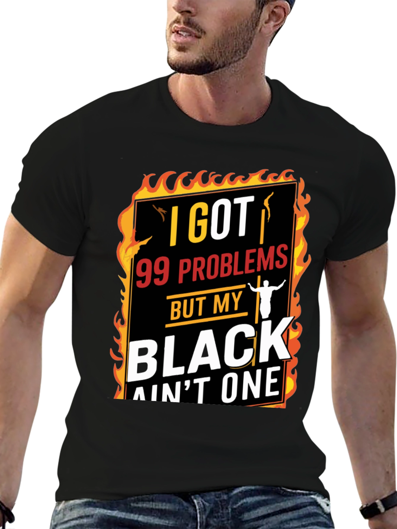 Black I Got 99 Problems T-Shirt view 6