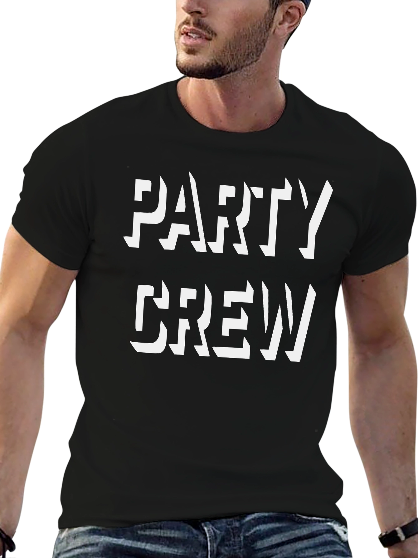 Black Party Crew Black T-Shirt view 6