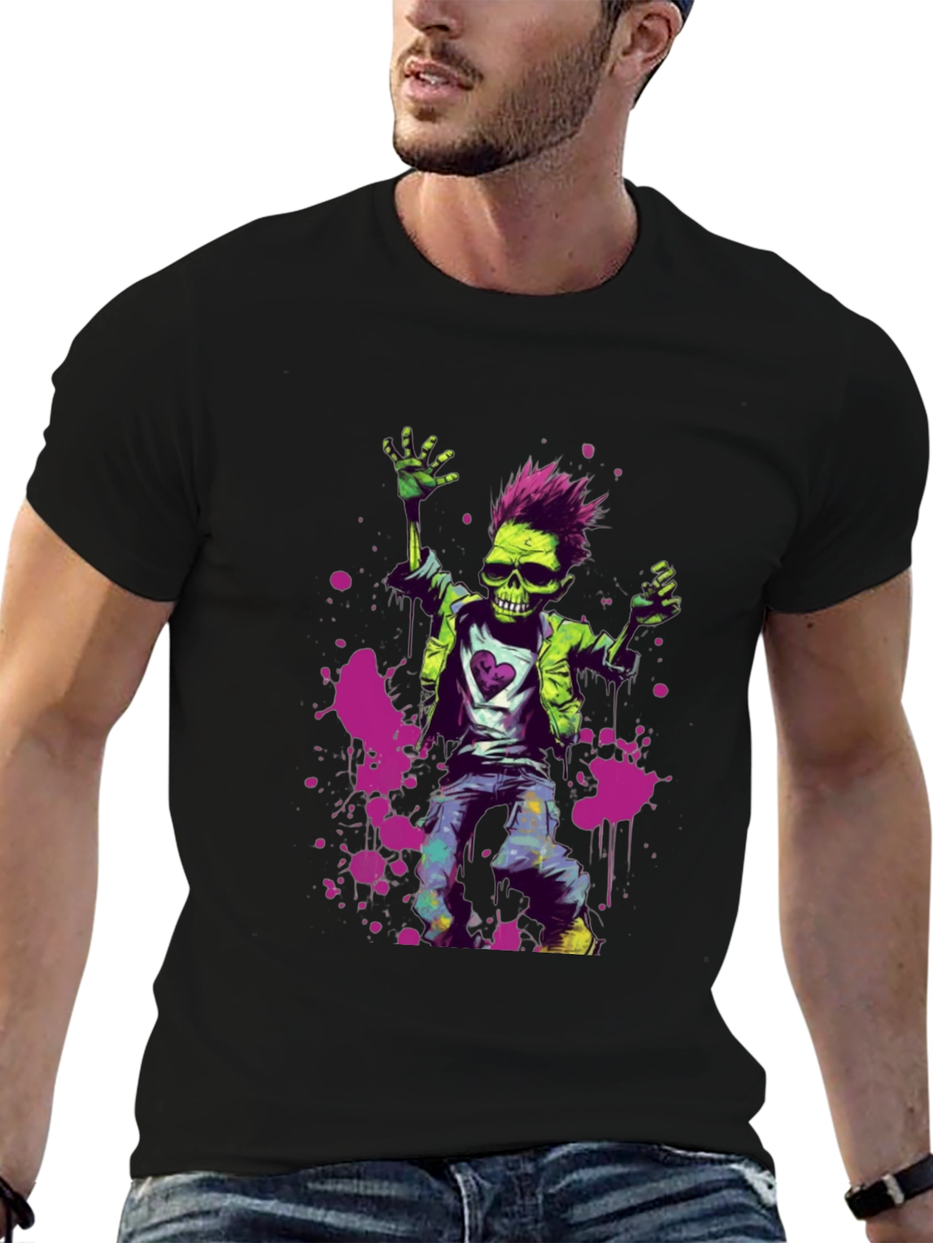 Zombie Punk T-Shirt - Unique Graphic Tee - 6
