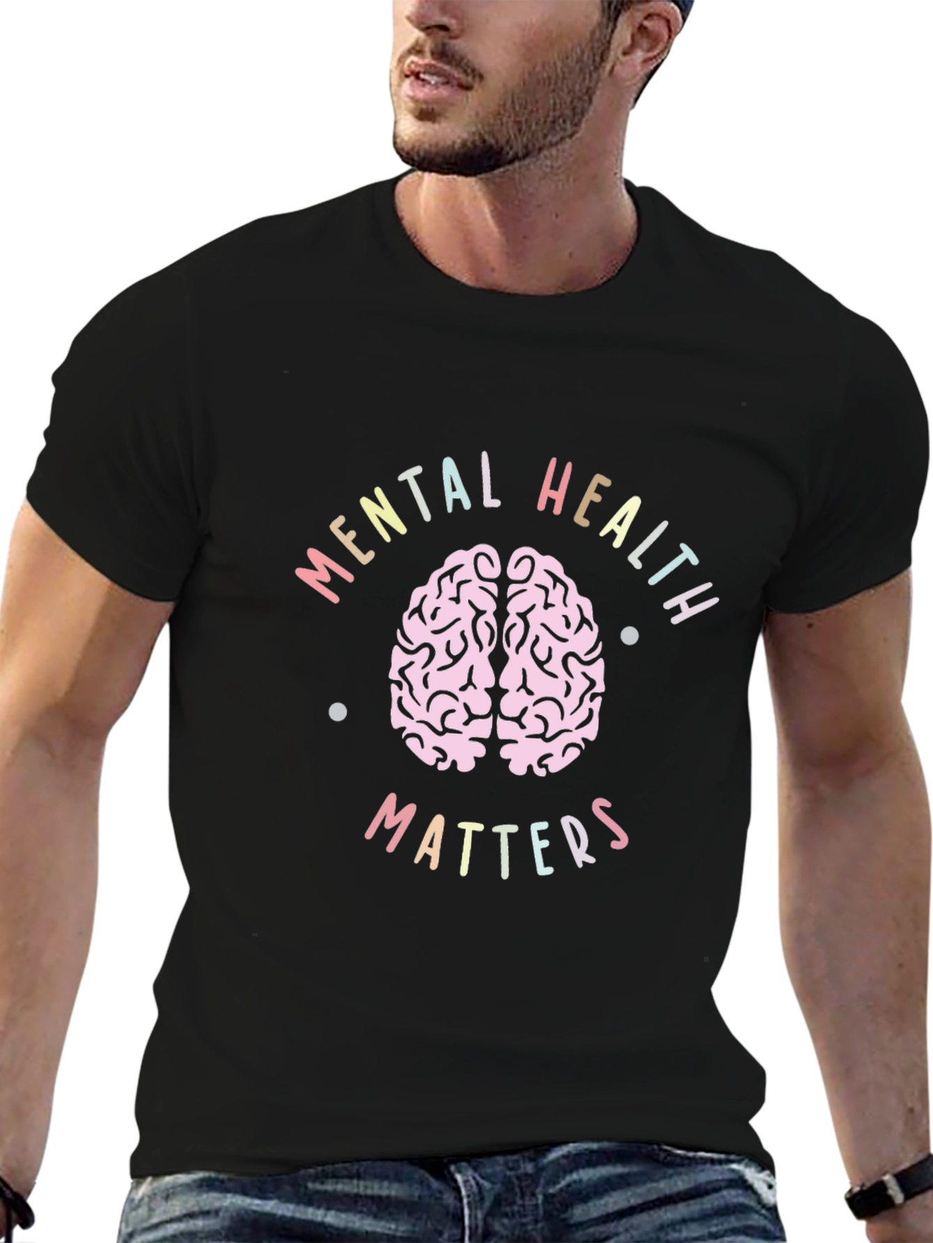 Black Mental Health Matters T-Shirt view 6