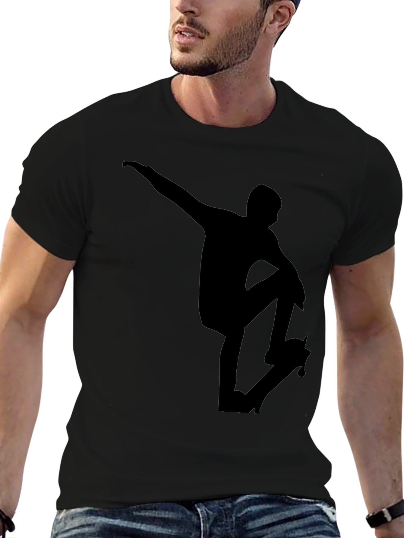 Black Skater Graphic Tee - Black T-Shirt view 6