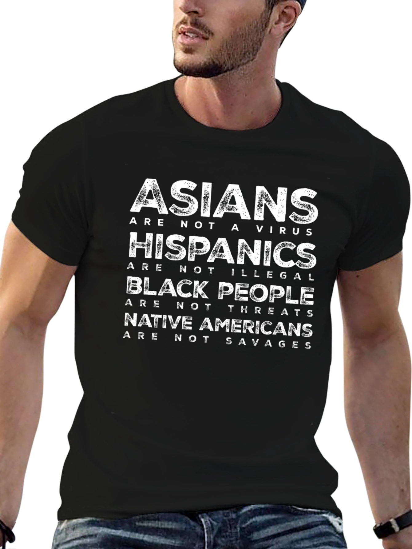Black Equality T-Shirt - Asians, Hispanics, Black People, Native Americans view 6