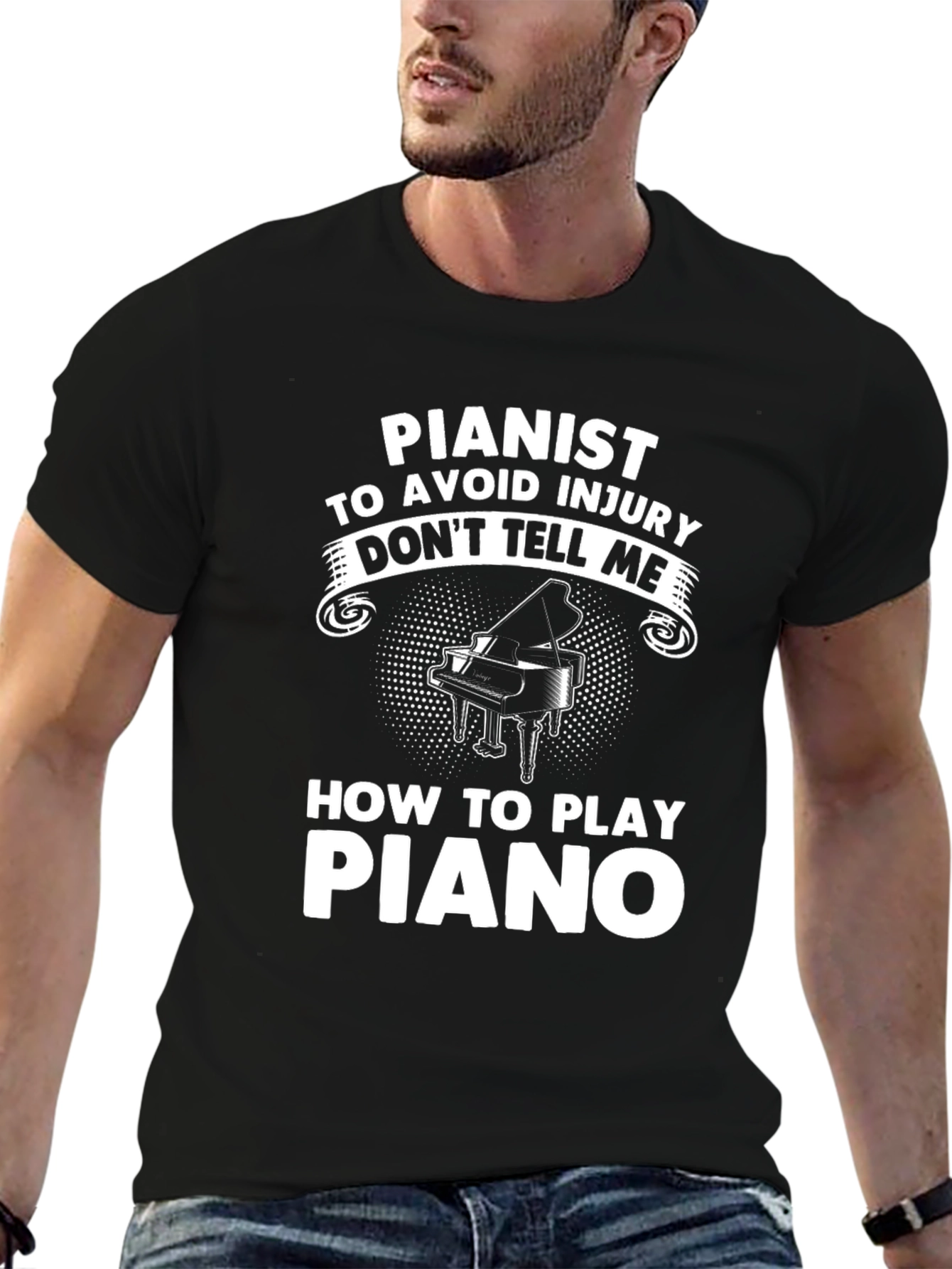 Black Pianist T-Shirt - Don't Tell Me How To Play view 6