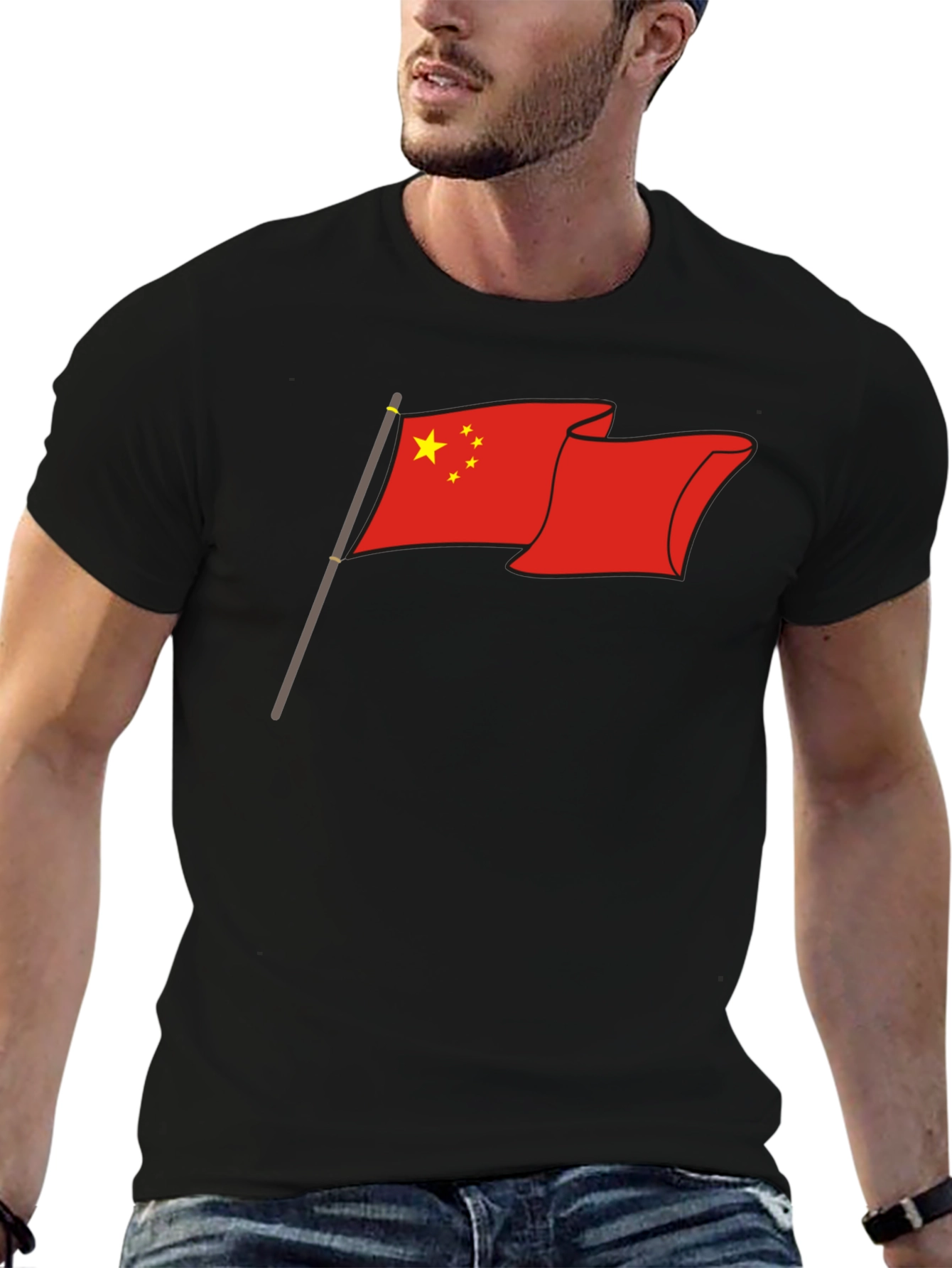 China Flag Graphic T-Shirt - Patriotic Tee - 6