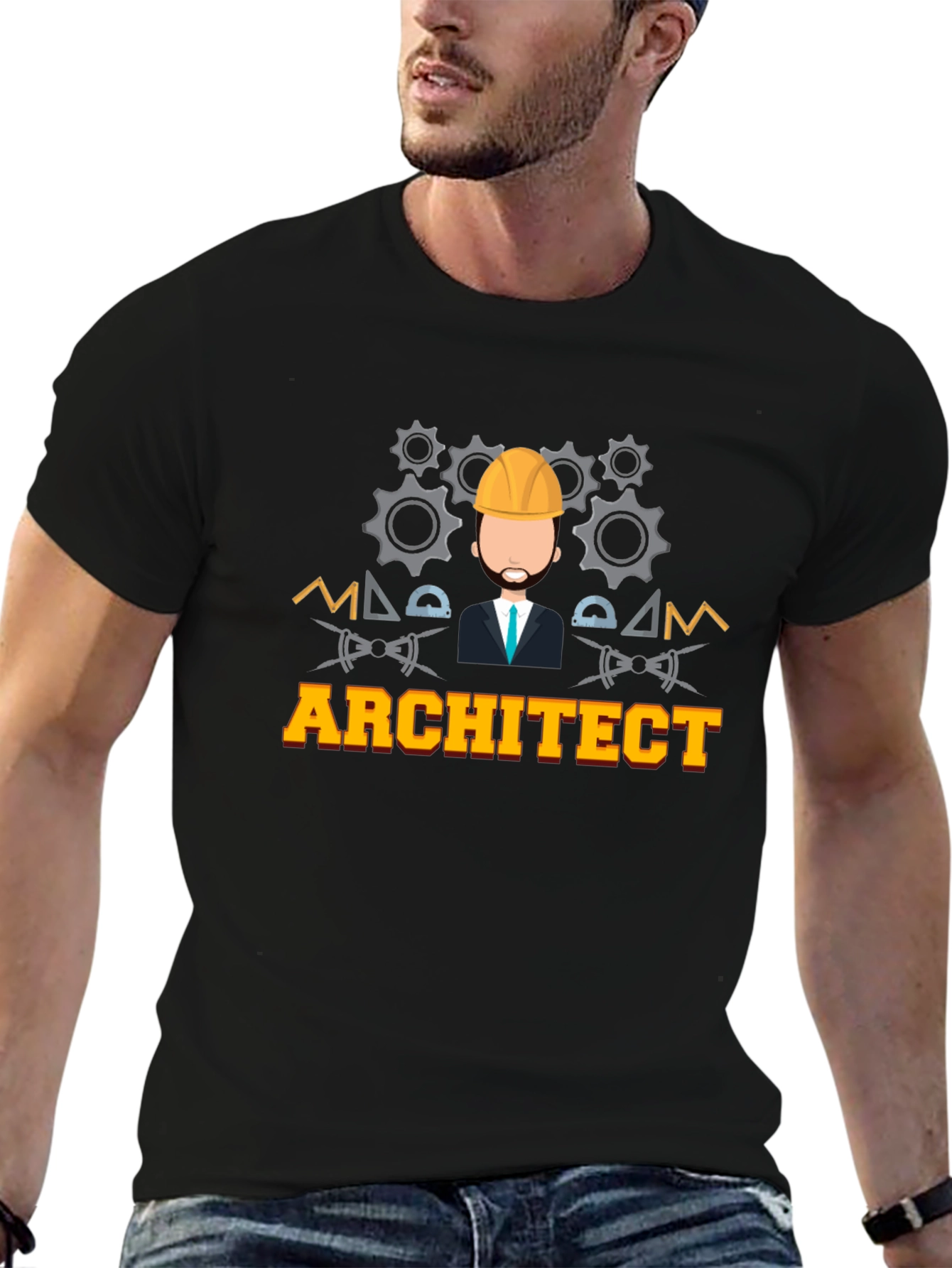 Black Architect Graphic T-Shirt | Design Tee view 6