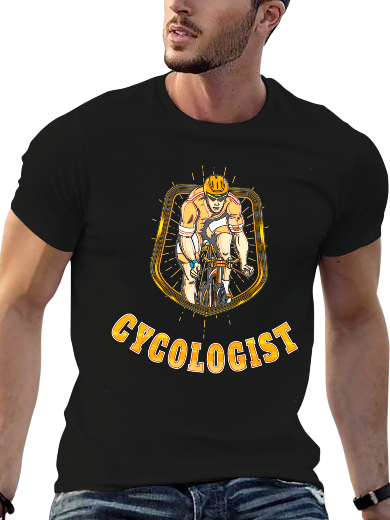 Black Cyclologist Graphic Tee - Ride in Style! view 6