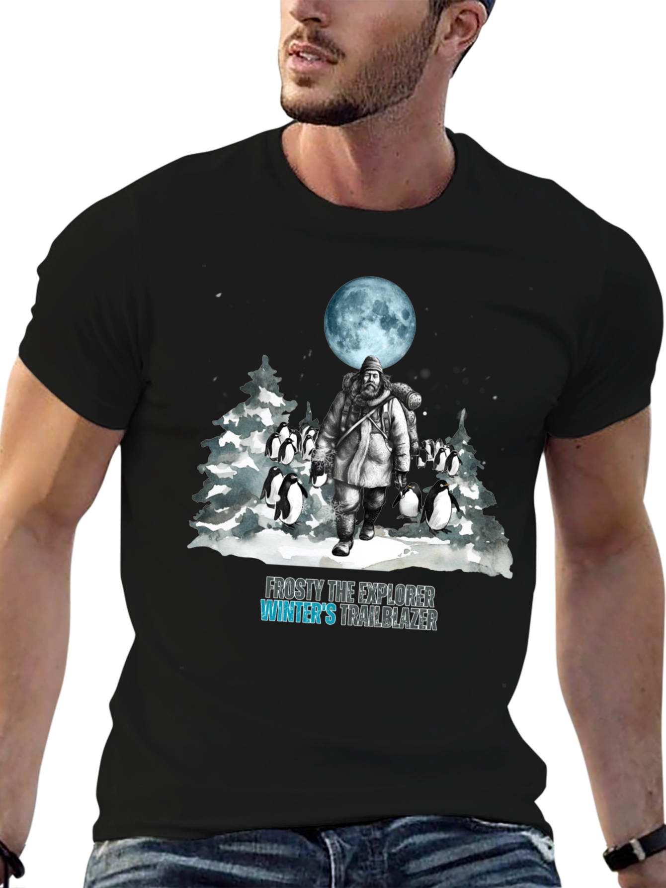 Black Frosty Explorer T-Shirt view 6