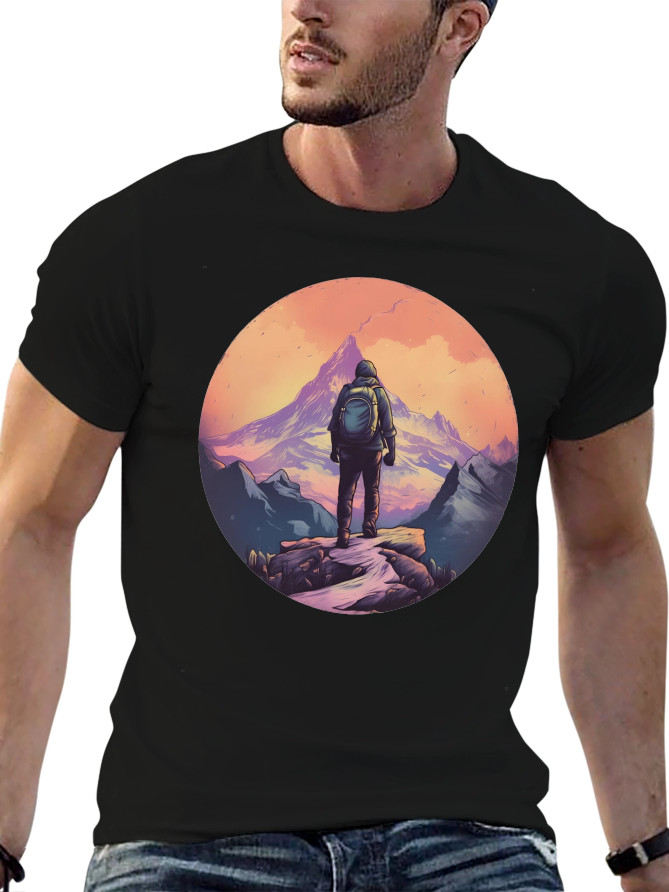 Black Mountain Hiker Graphic Tee - Adventure Awaits! view 6