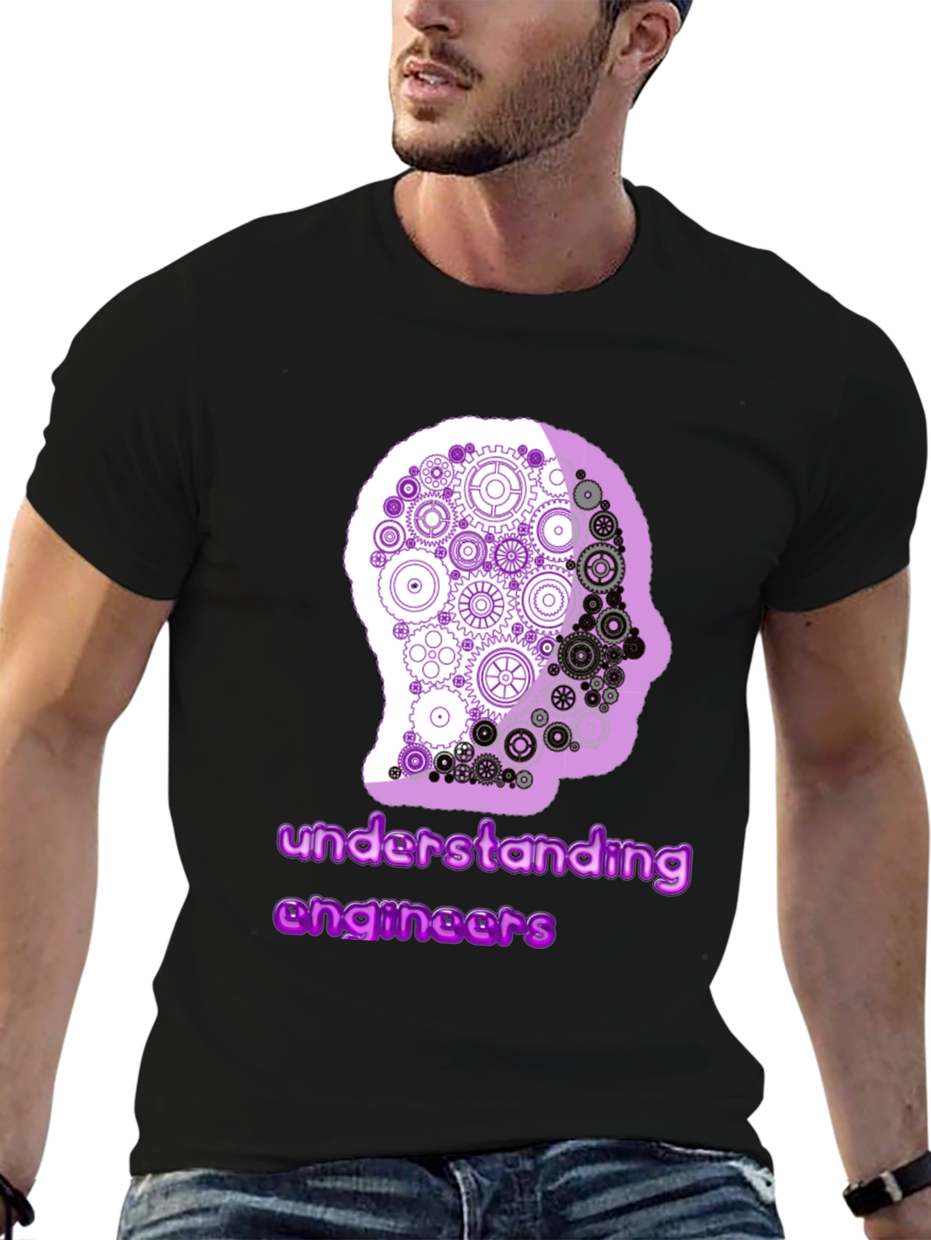 Black Engineer Mindset Graphic Tee -  Understanding Engineers view 6
