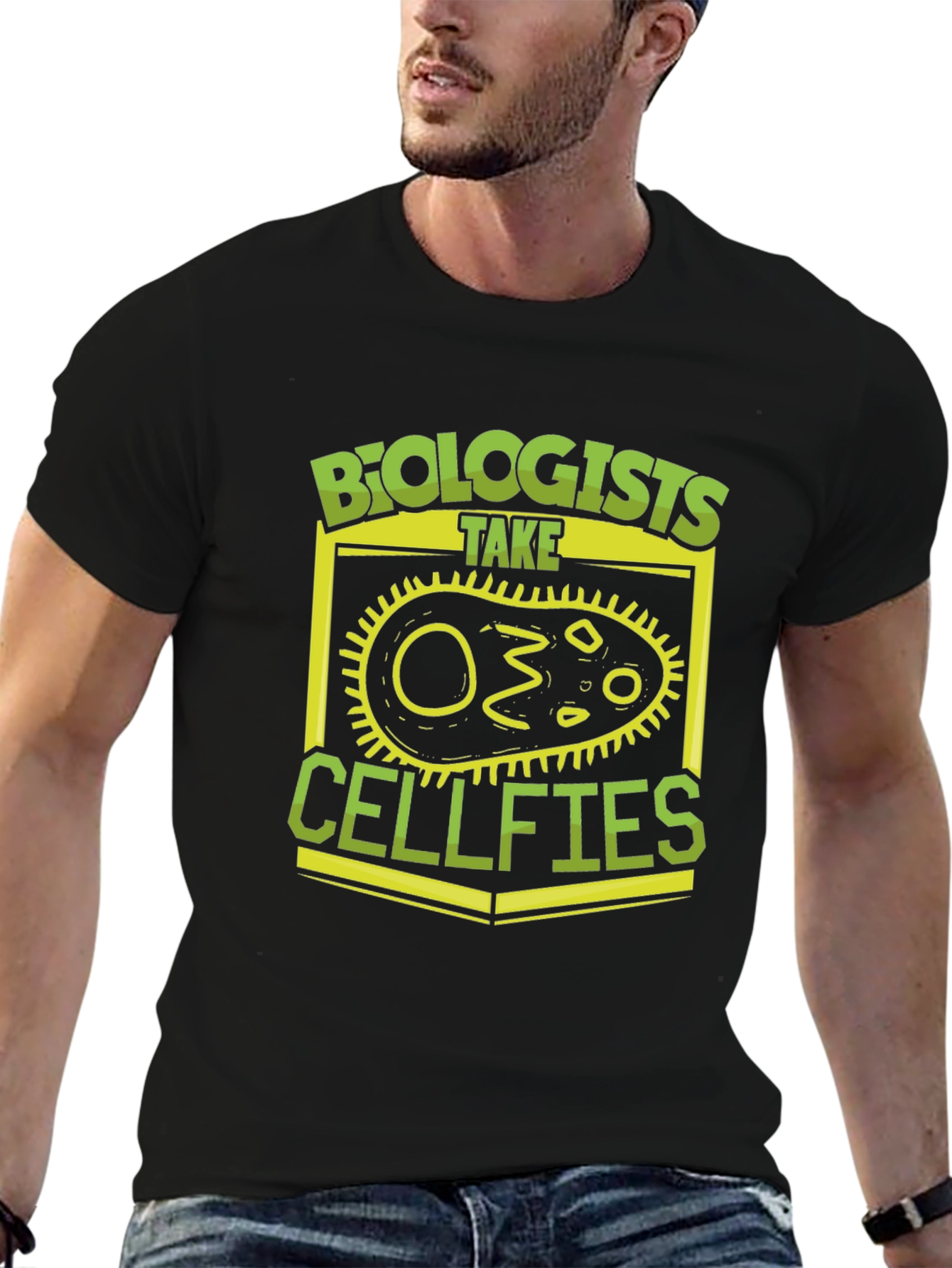 Black Biologists Take Cellfies Funny T-Shirt view 6