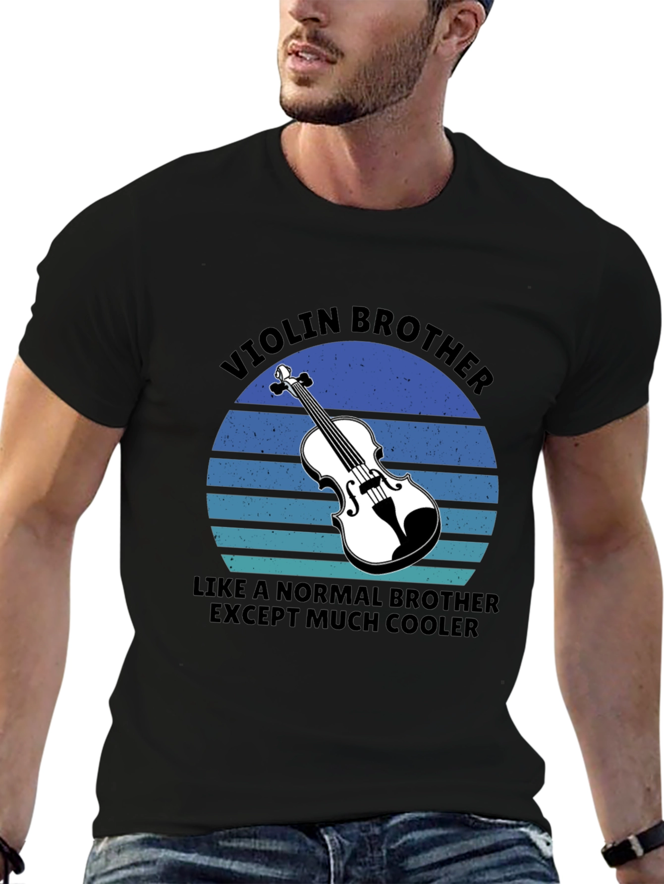 Black Violin Brother T-Shirt: Cool Musician Apparel view 6