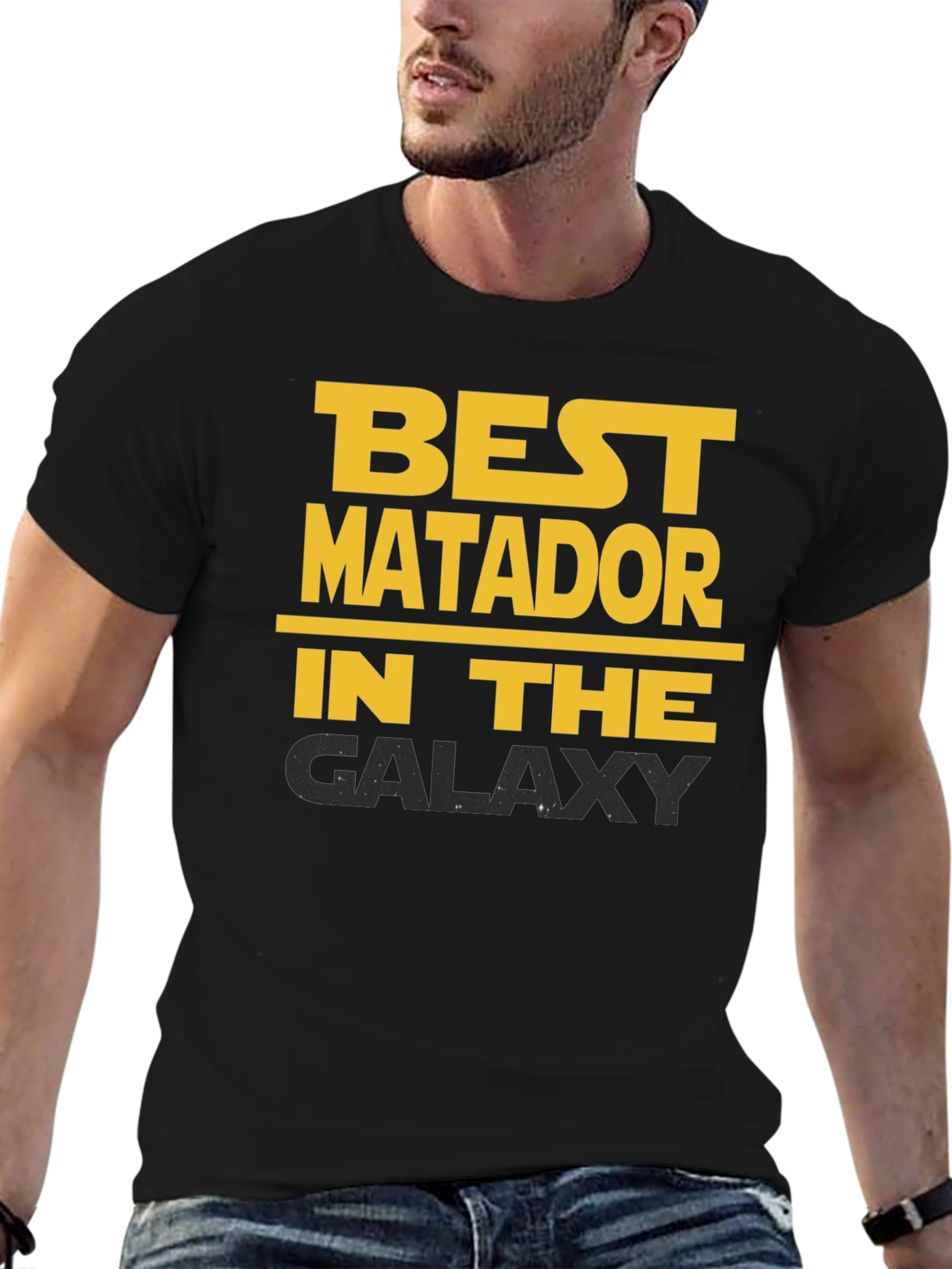 Black Best Matador in the Galaxy T-Shirt view 6