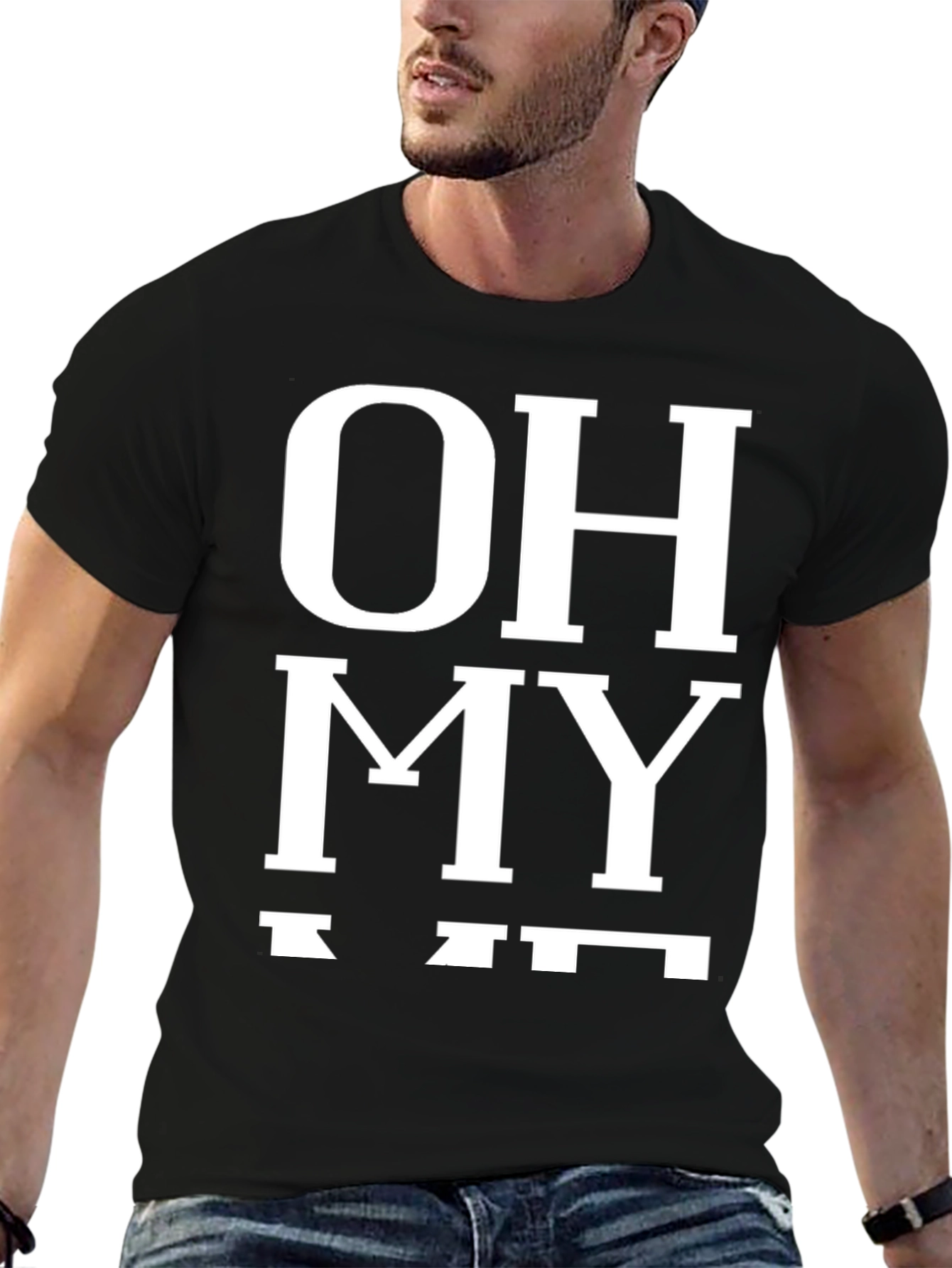 Black Oh My Titi T-Shirt - Funny Graphic Tee view 6