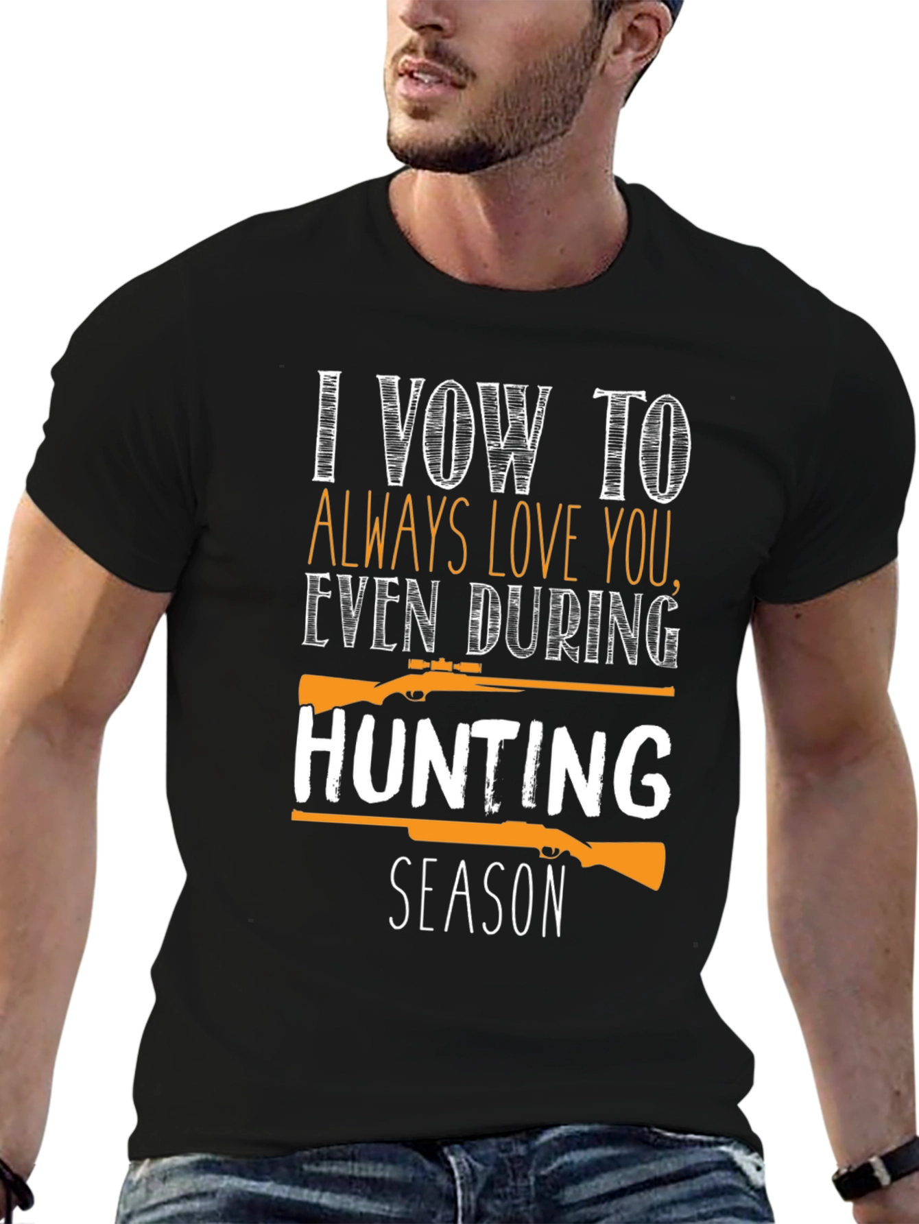 Black Hunting Season Vow Graphic Tee view 6