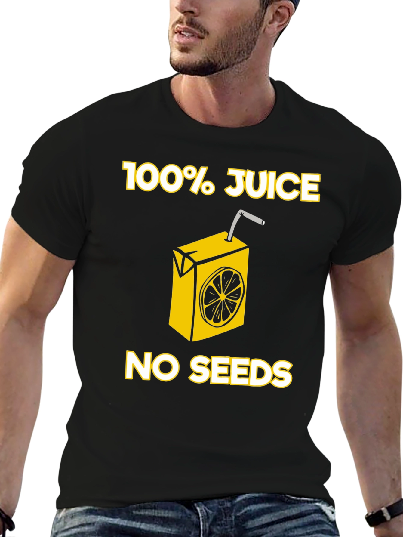 Black 100% Juice No Seeds T-Shirt view 6