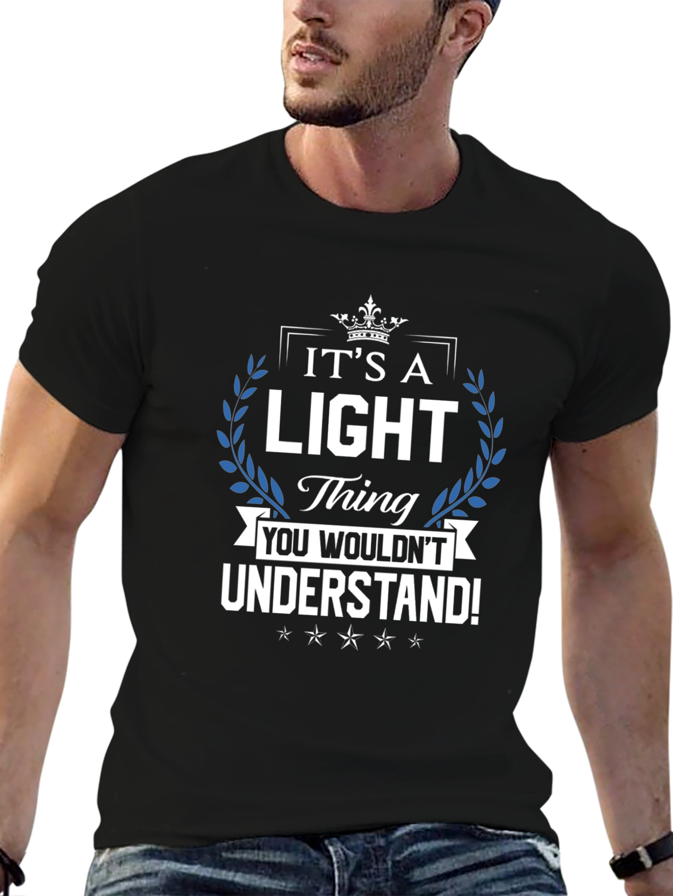 Black It's a Light Thing - Funny Novelty T-Shirt view 6