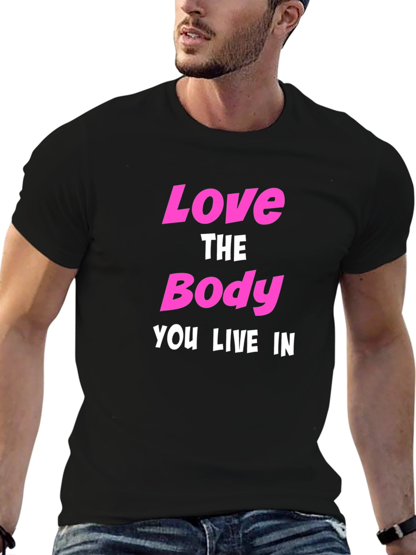 Black Love The Body You Live In Graphic T-Shirt view 6
