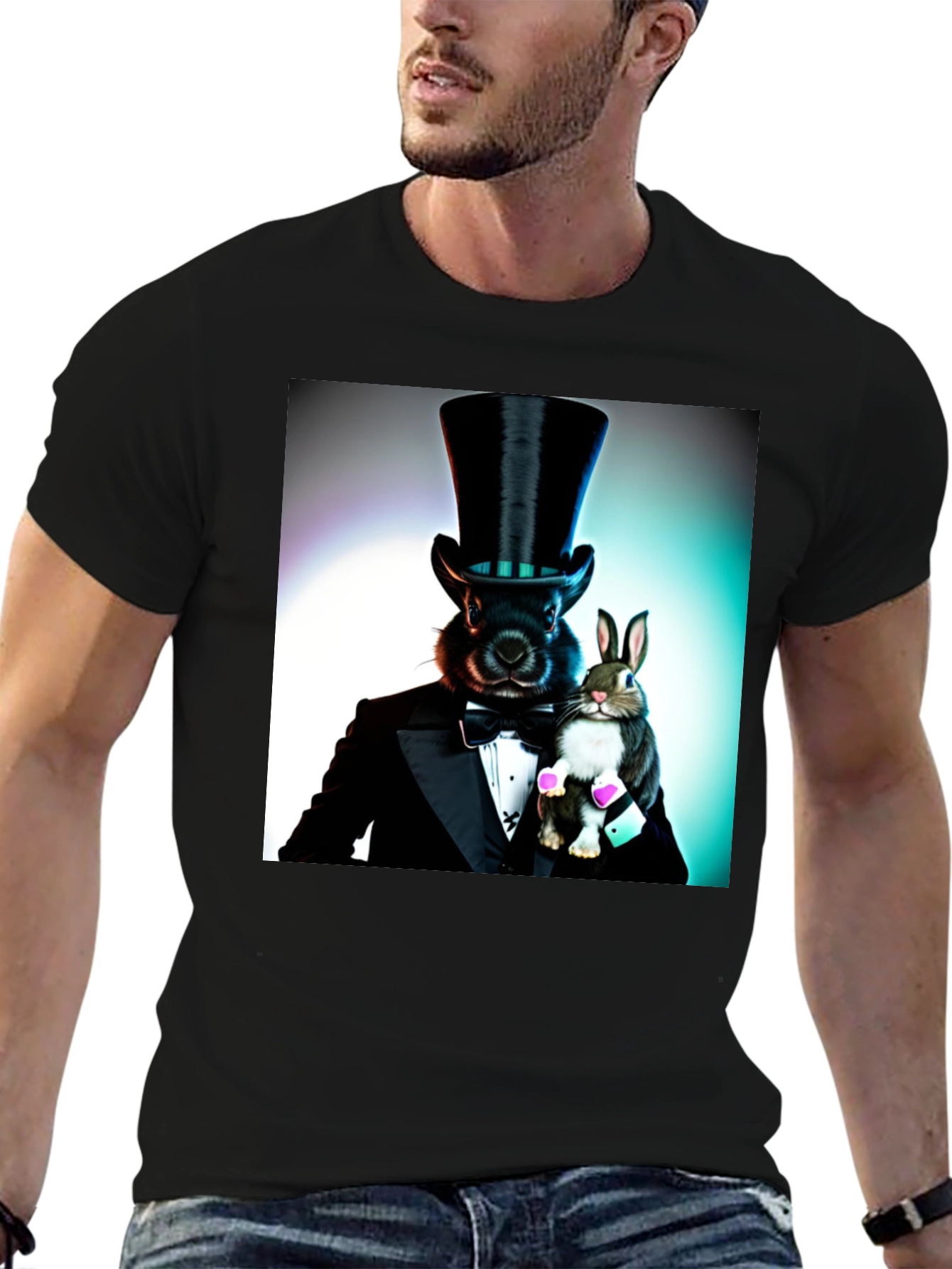 Black Magical Rabbit Tee view 6