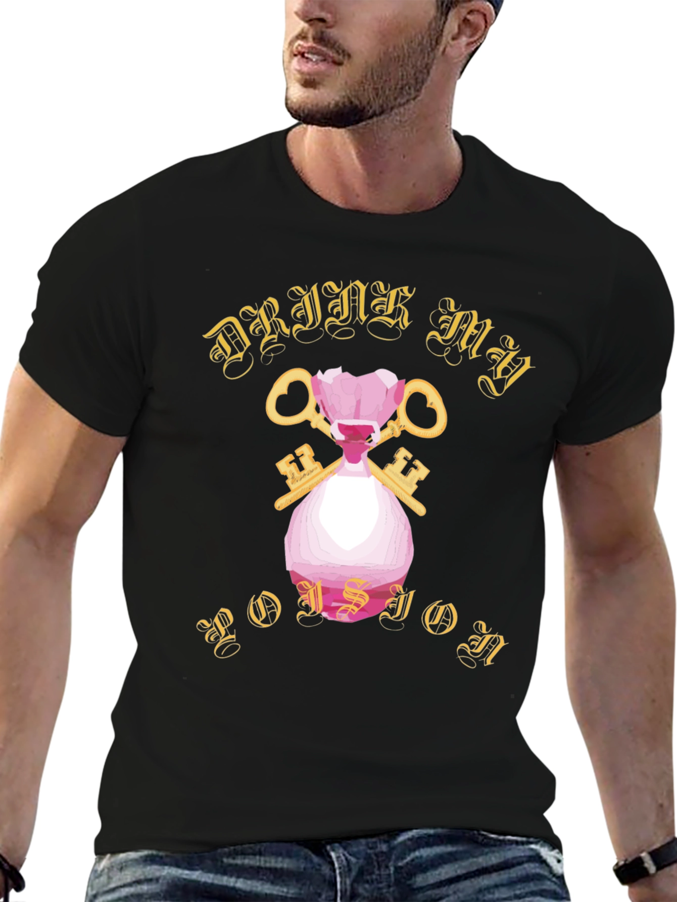 Black Drink My Poison Graphic T-Shirt view 6