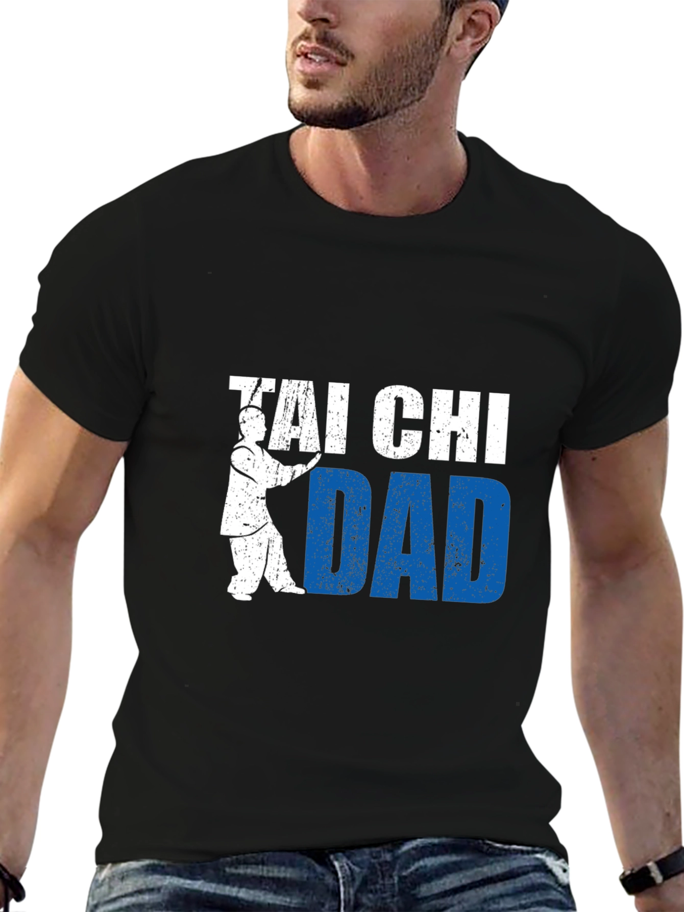 Black Tai Chi Dad Graphic T-Shirt view 6