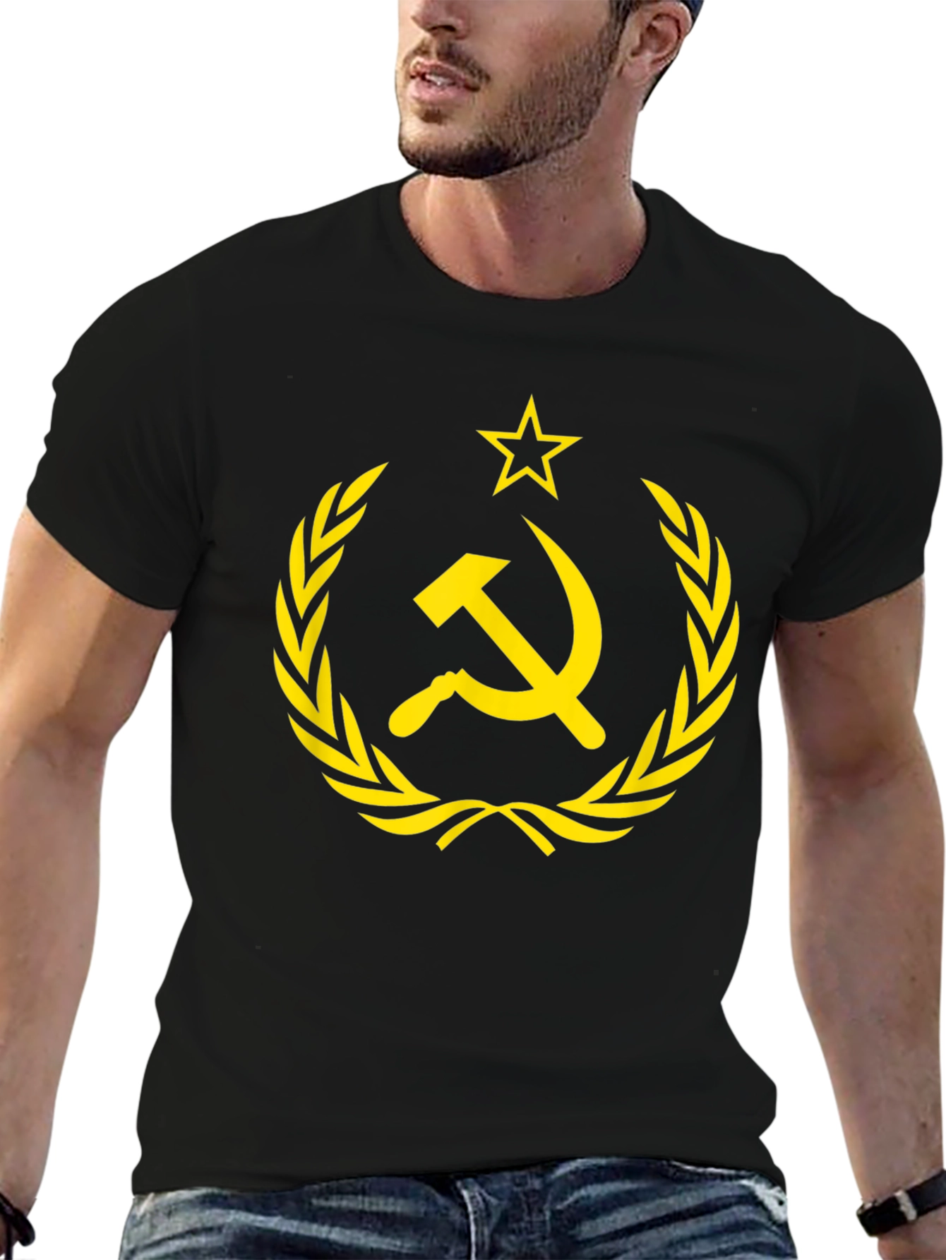 Black Hammer and Sickle Graphic Tee view 6