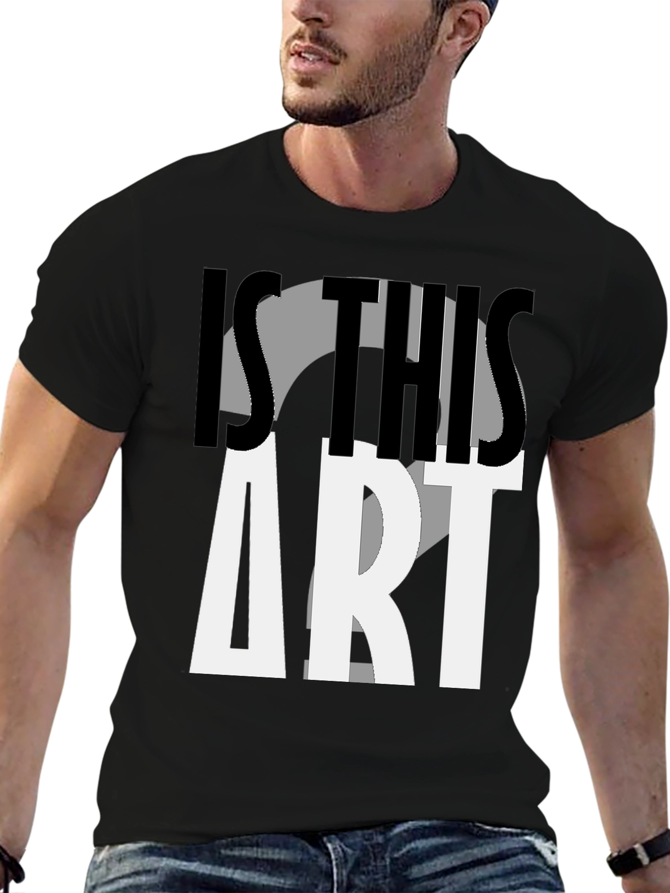 Black Is This Art? Graphic Print T-Shirt view 6