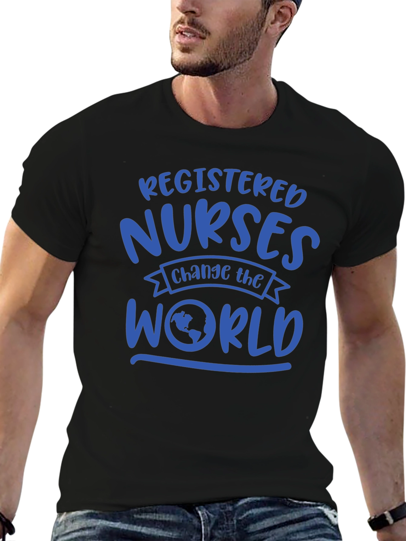Black Registered Nurses Change the World T-Shirt view 6