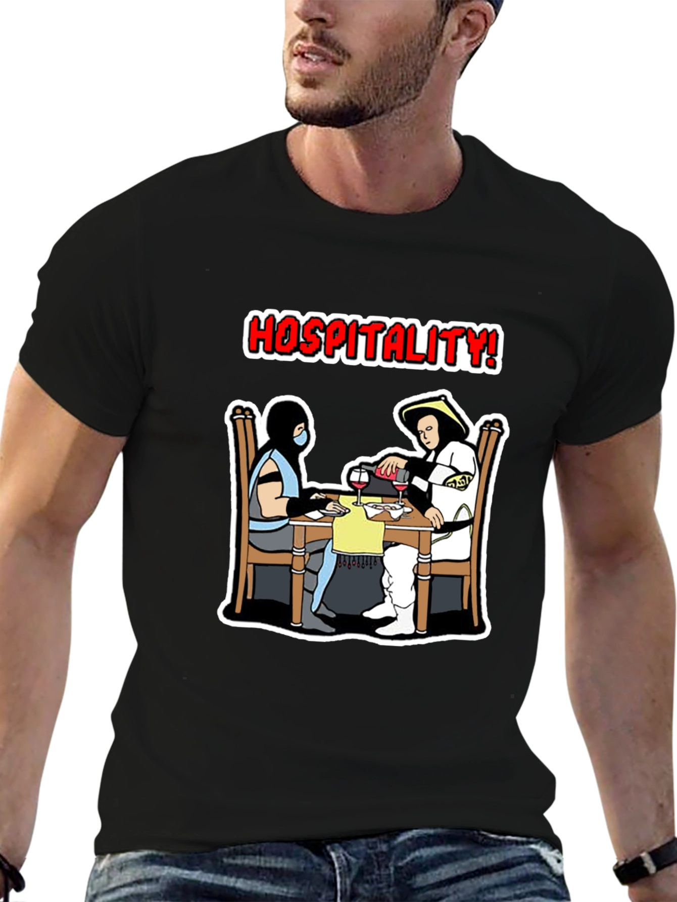 Black Hospitality Mortal Kombat T-Shirt view 6