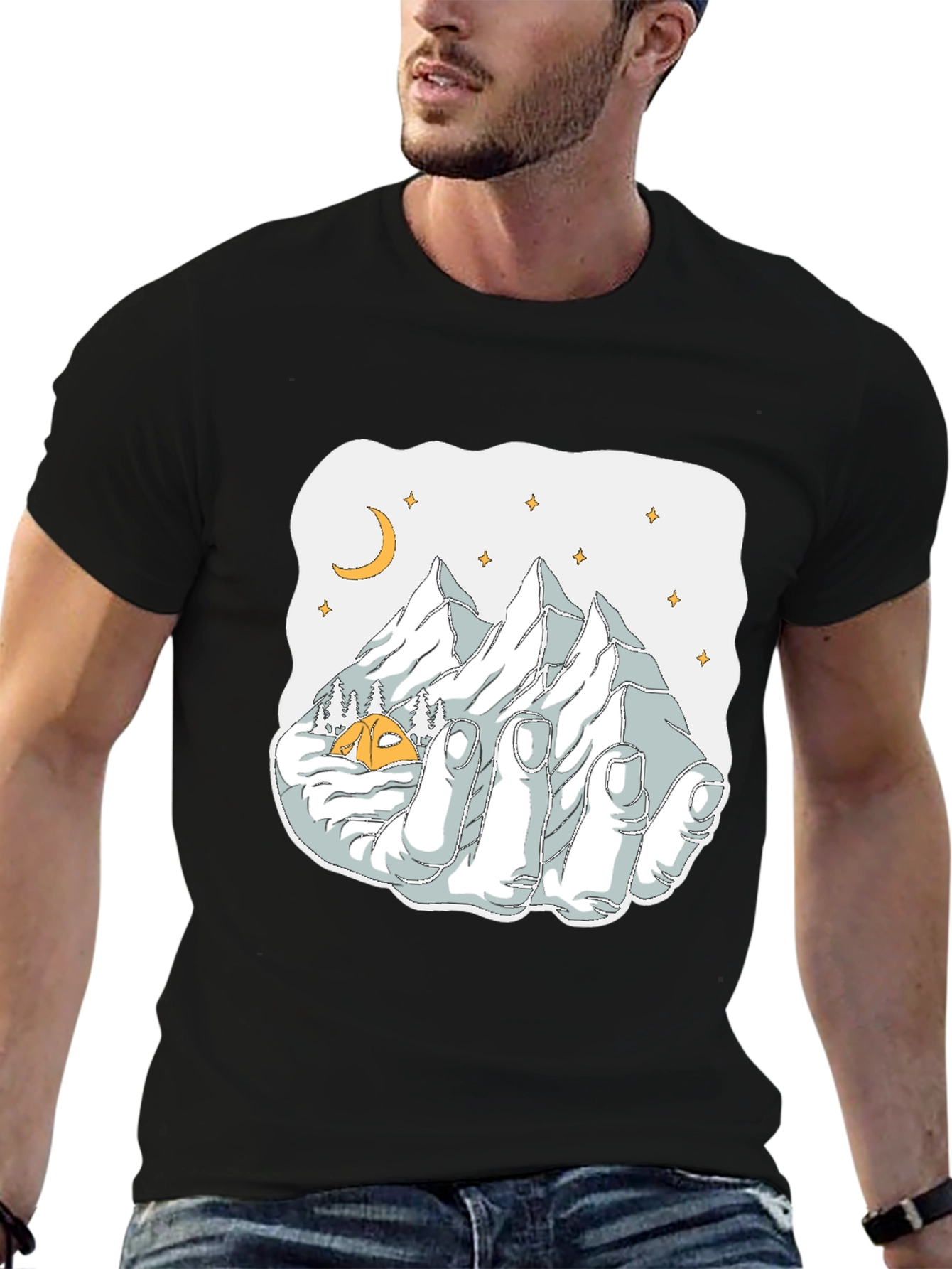 Black Mountain Hand Graphic Tee view 6