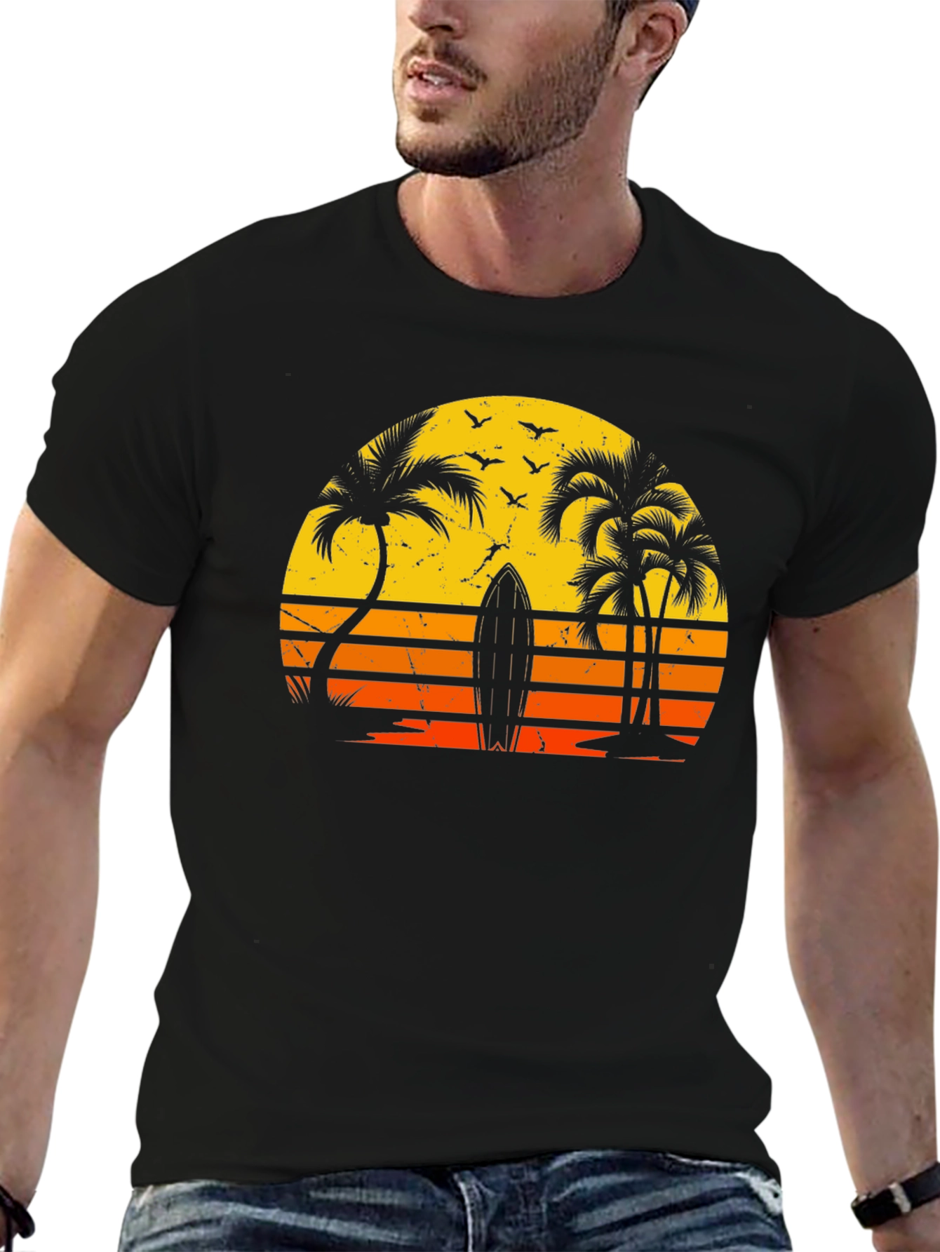 Retro Sunset Surf T-Shirt - 6