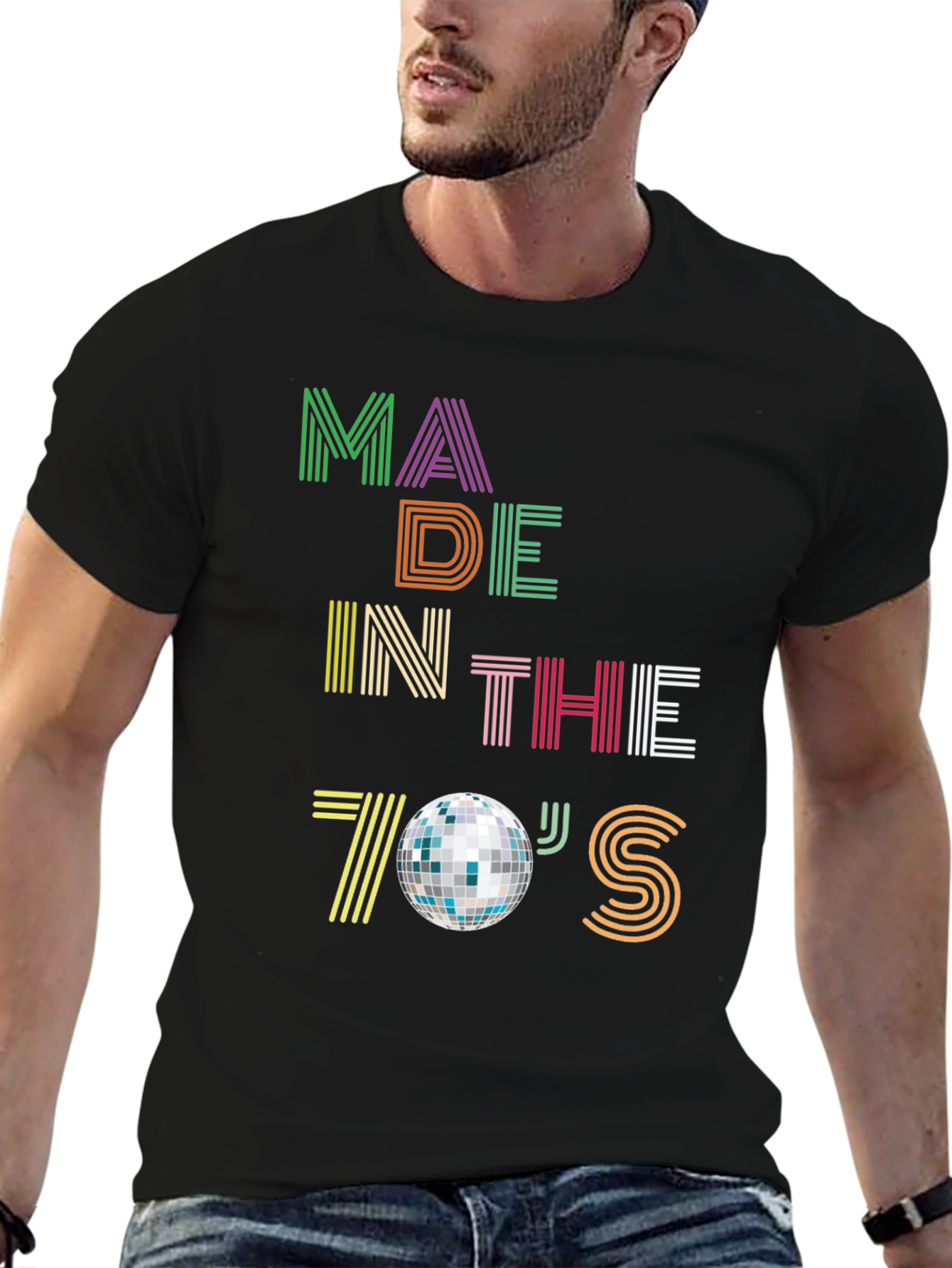 Black Made in the 70's Disco T-Shirt view 6