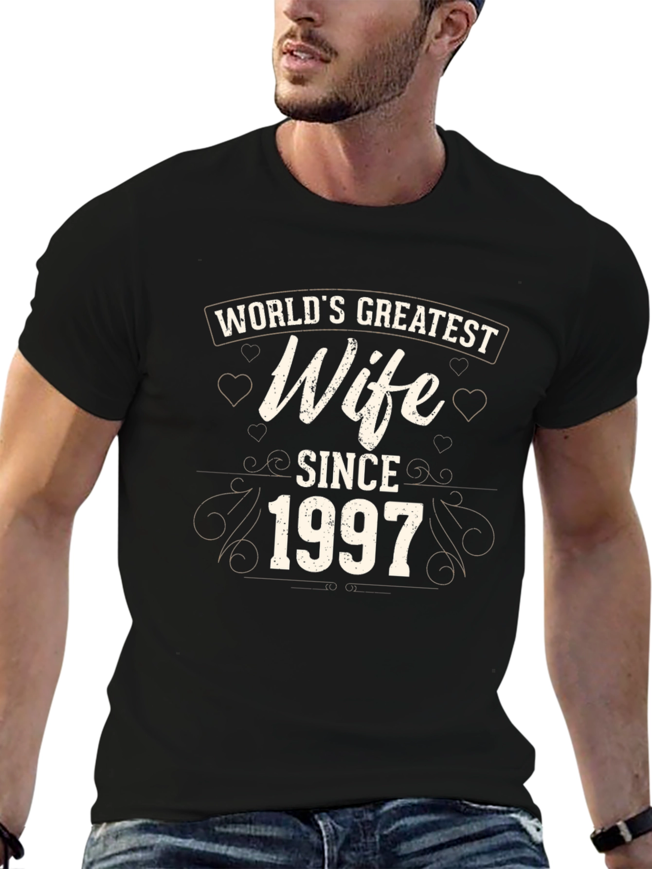 Black World's Greatest Wife Since 1997 T-Shirt view 6