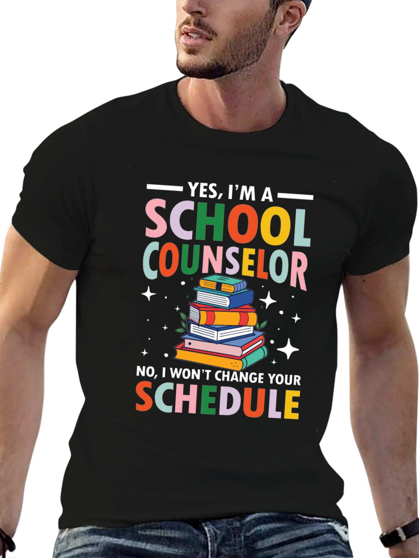School Counselor T-Shirt - Funny Schedule Design - 6