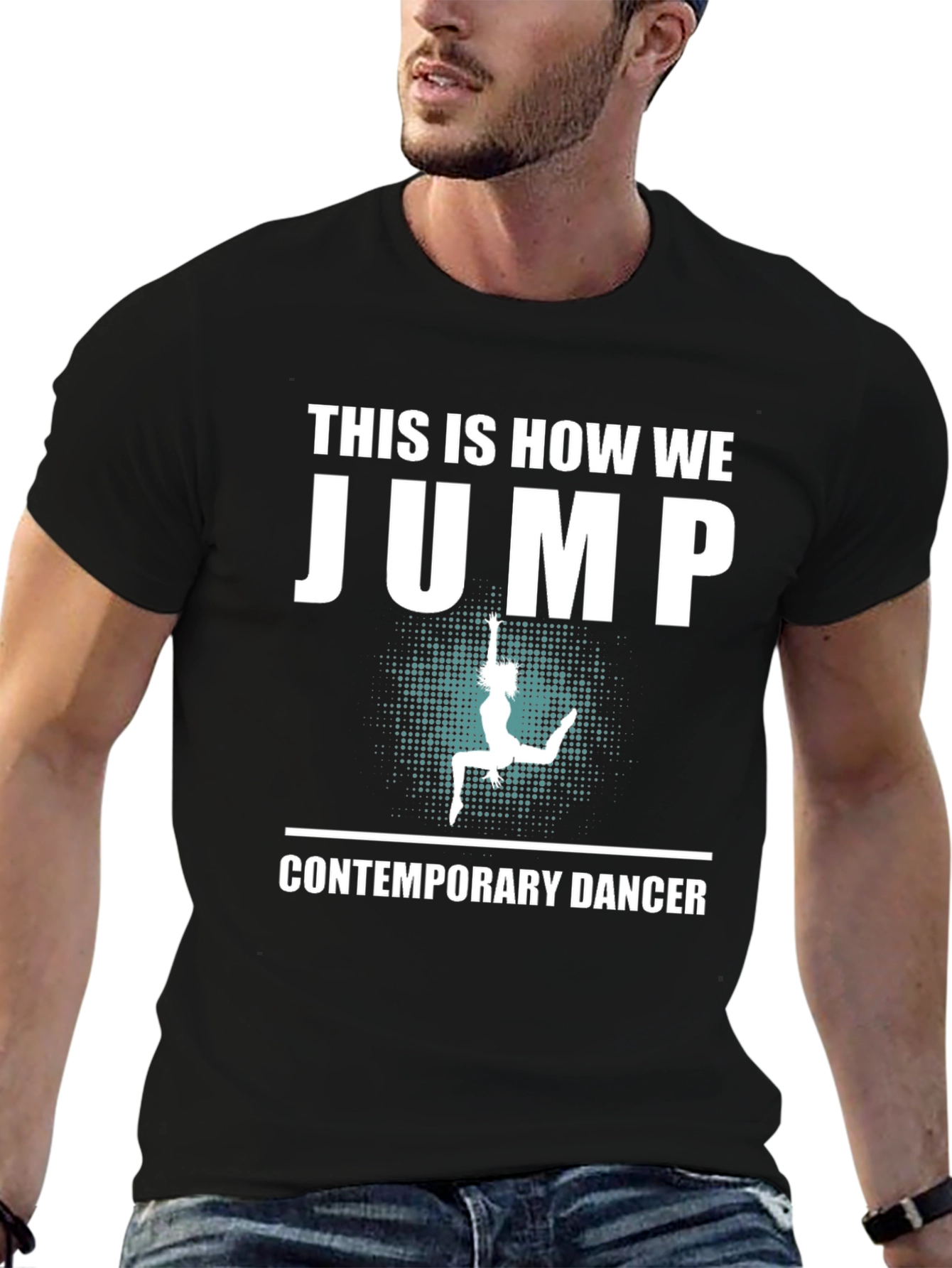 Black This Is How We Jump - Contemporary Dancer T-Shirt view 6